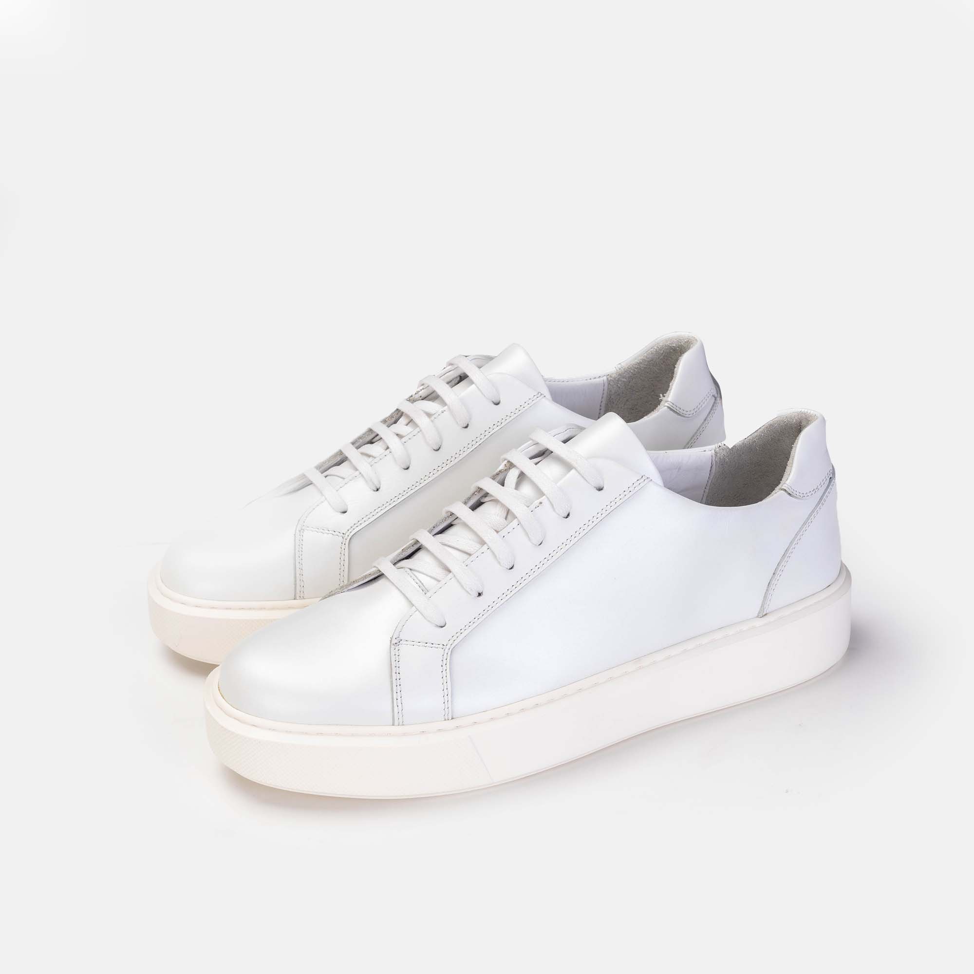 Volzak 6041 S Basket en cuir Blanc
