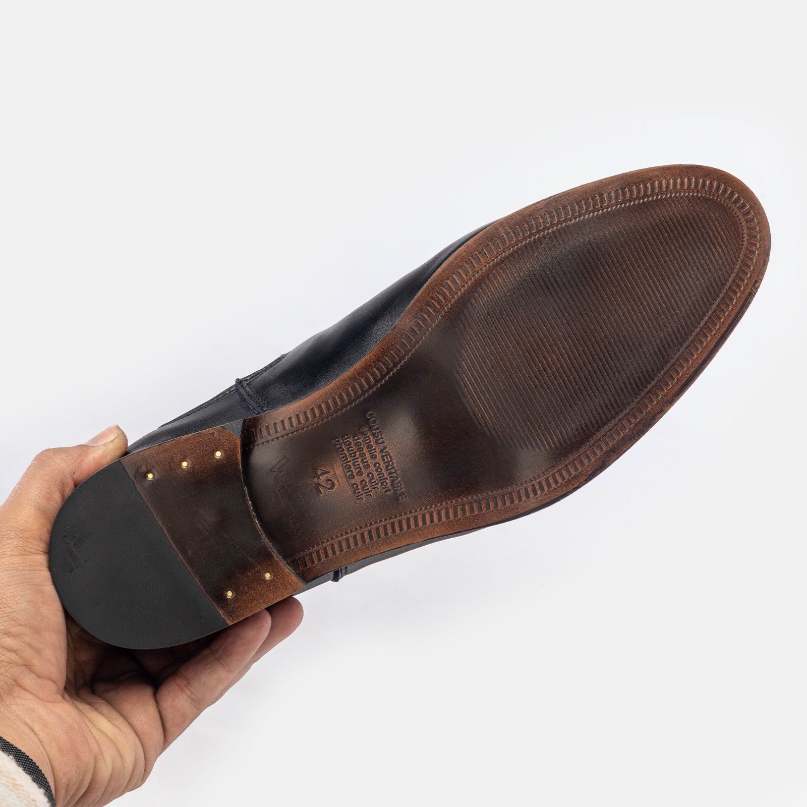 Volzak 1300s Vintage Brown Leather Ankle Boot