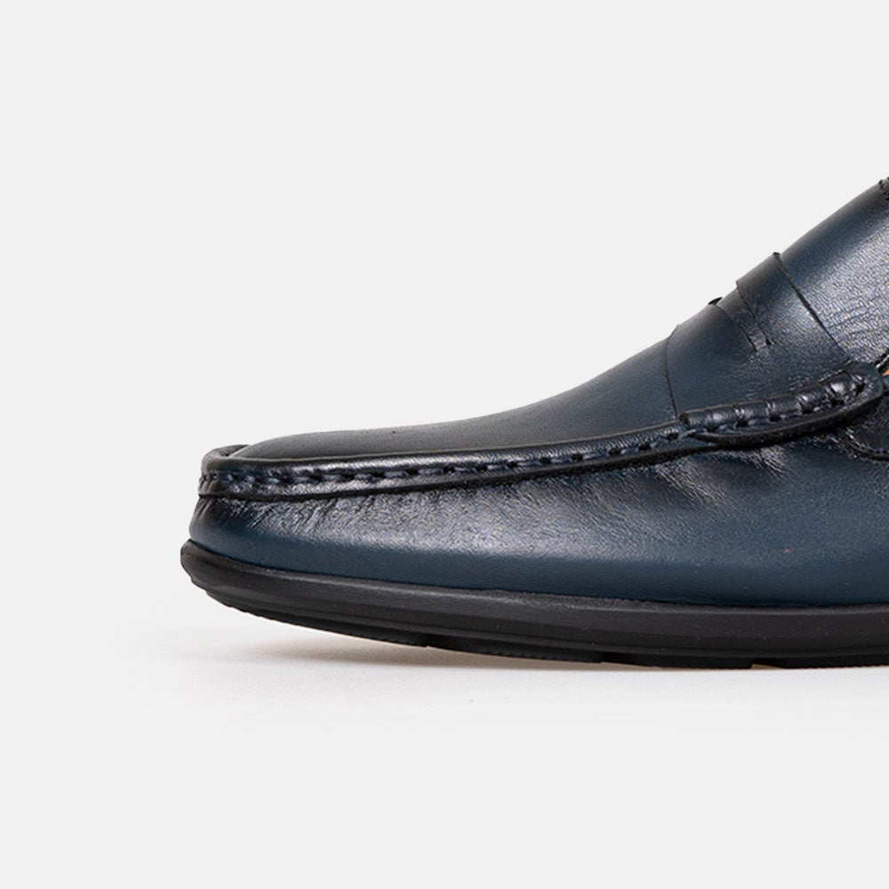 Volzak 5420 Mocassin en cuir Bleu