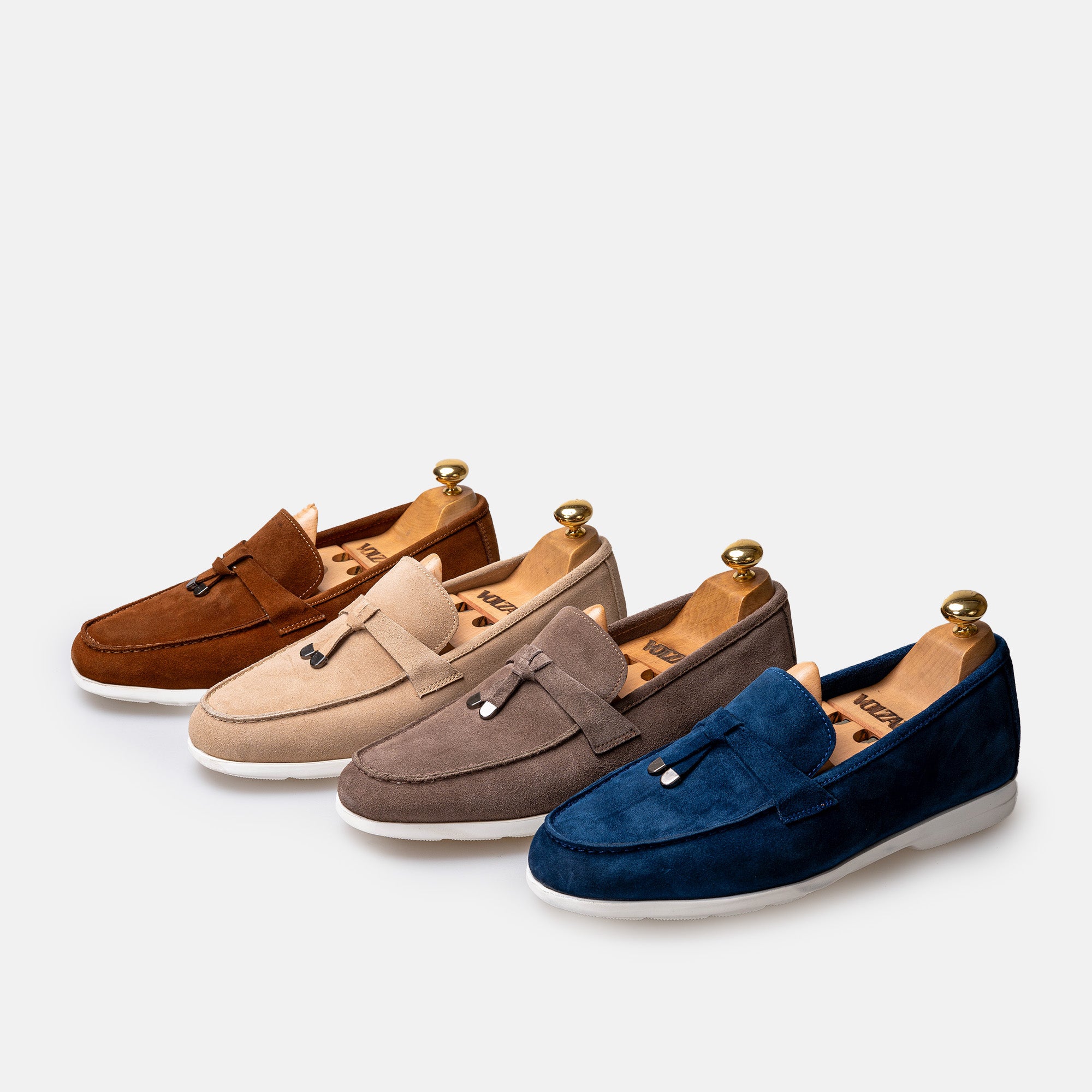 Volzak 3062 Mocassin en daim Bleu