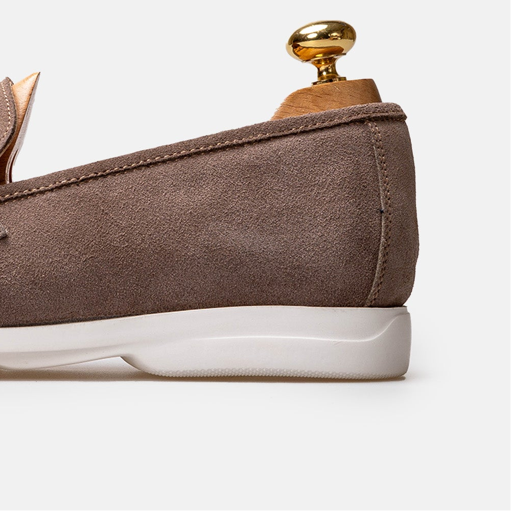 Volzak 3062 Mocassin en daim Taupe