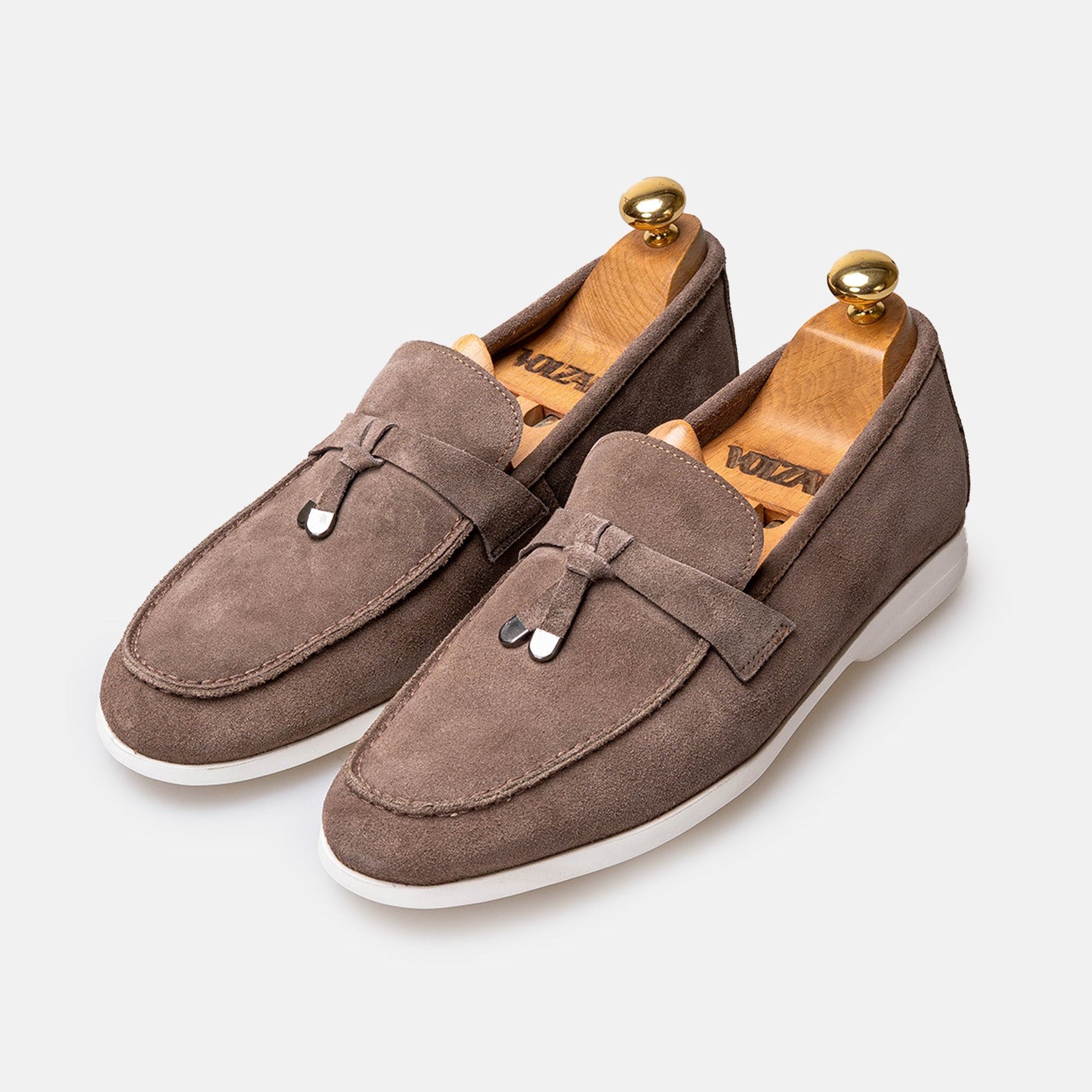 Volzak 3062 Mocassin en daim Taupe