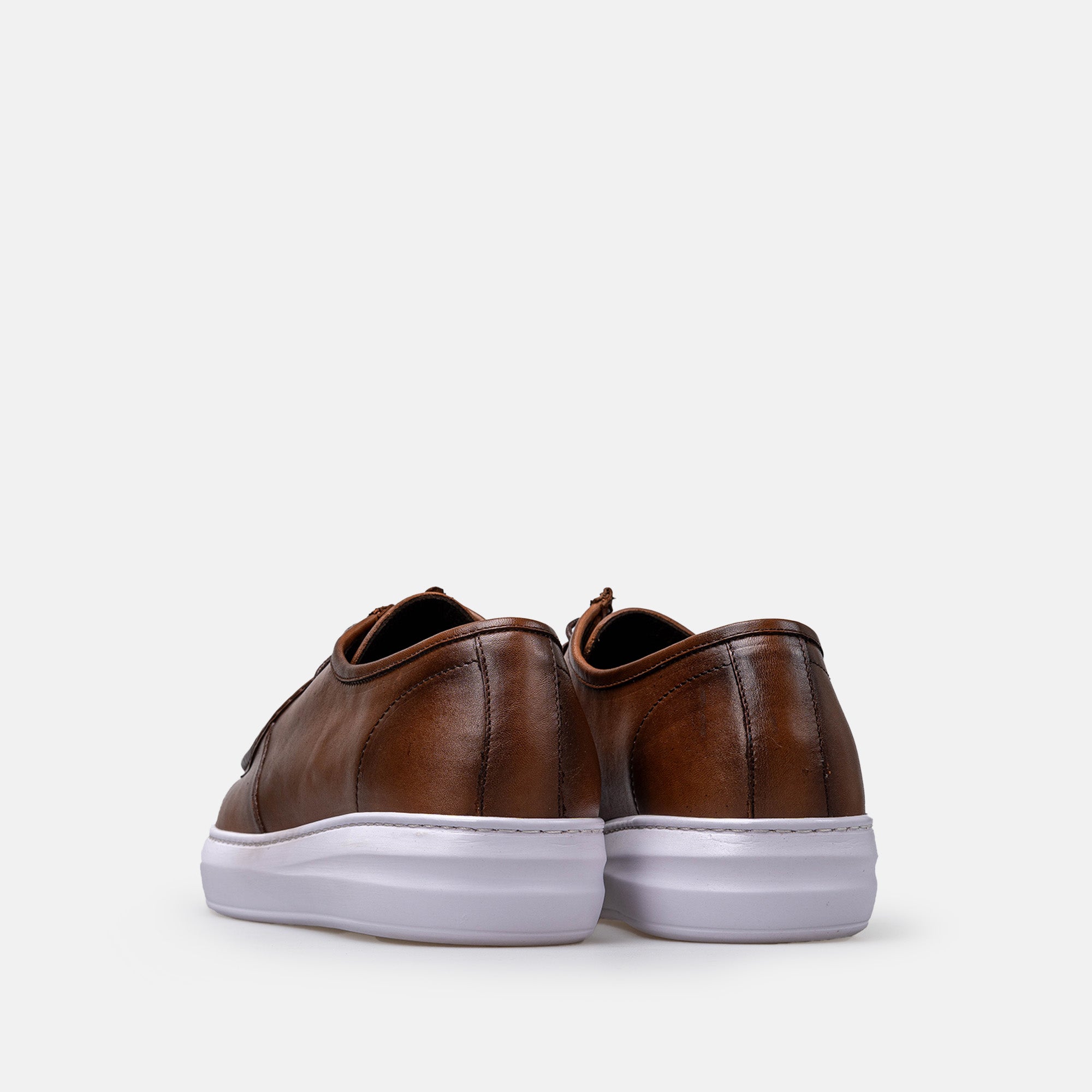 Volzak 5418 basket en cuir Marron Vintage