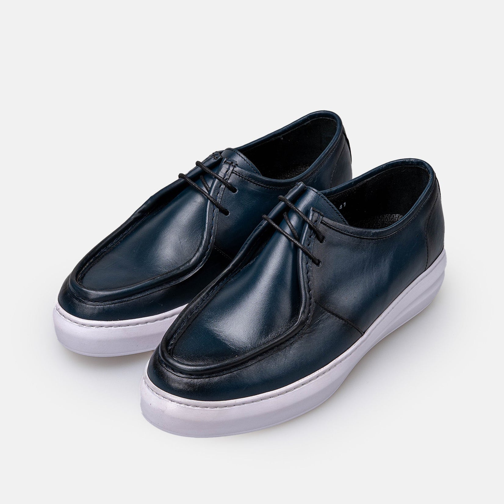 Volzak 5418 basket en cuir Bleu