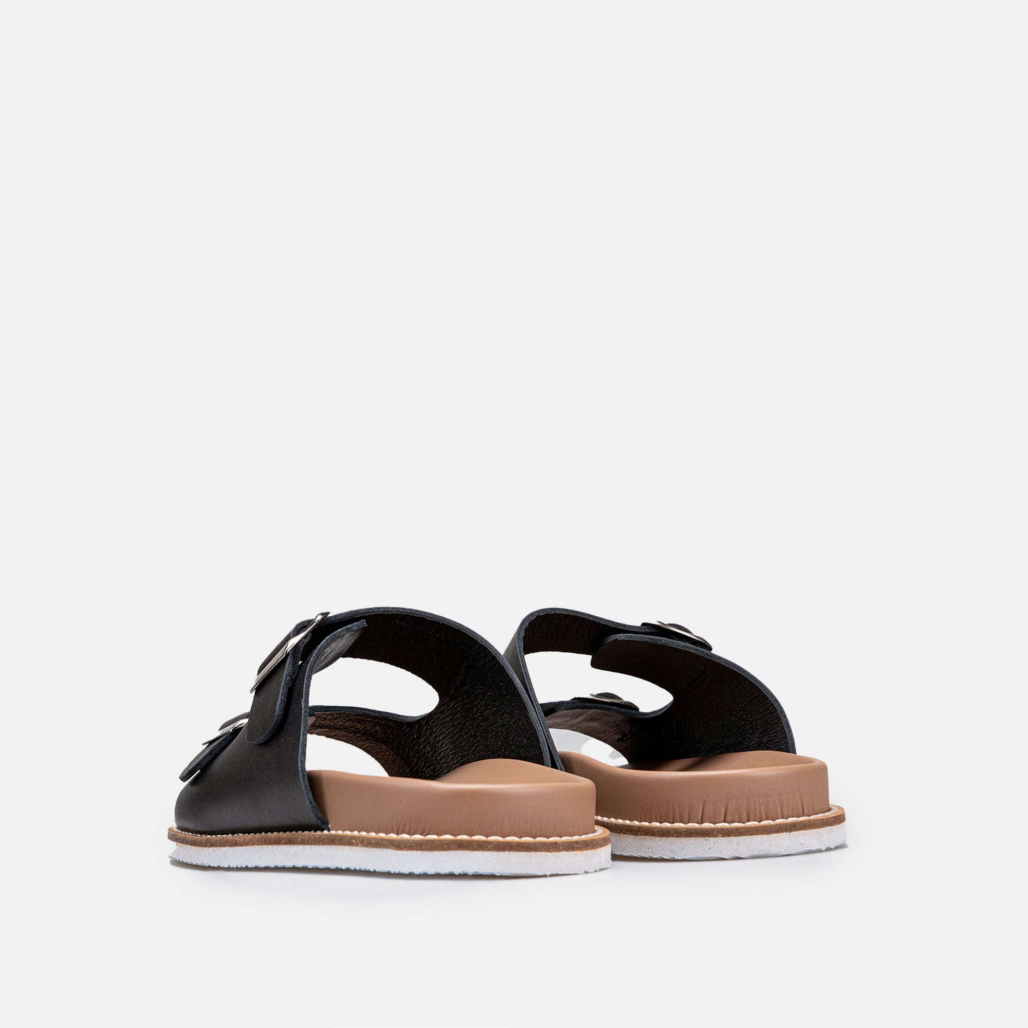 Volzak 360 Sandale en cuir Noir