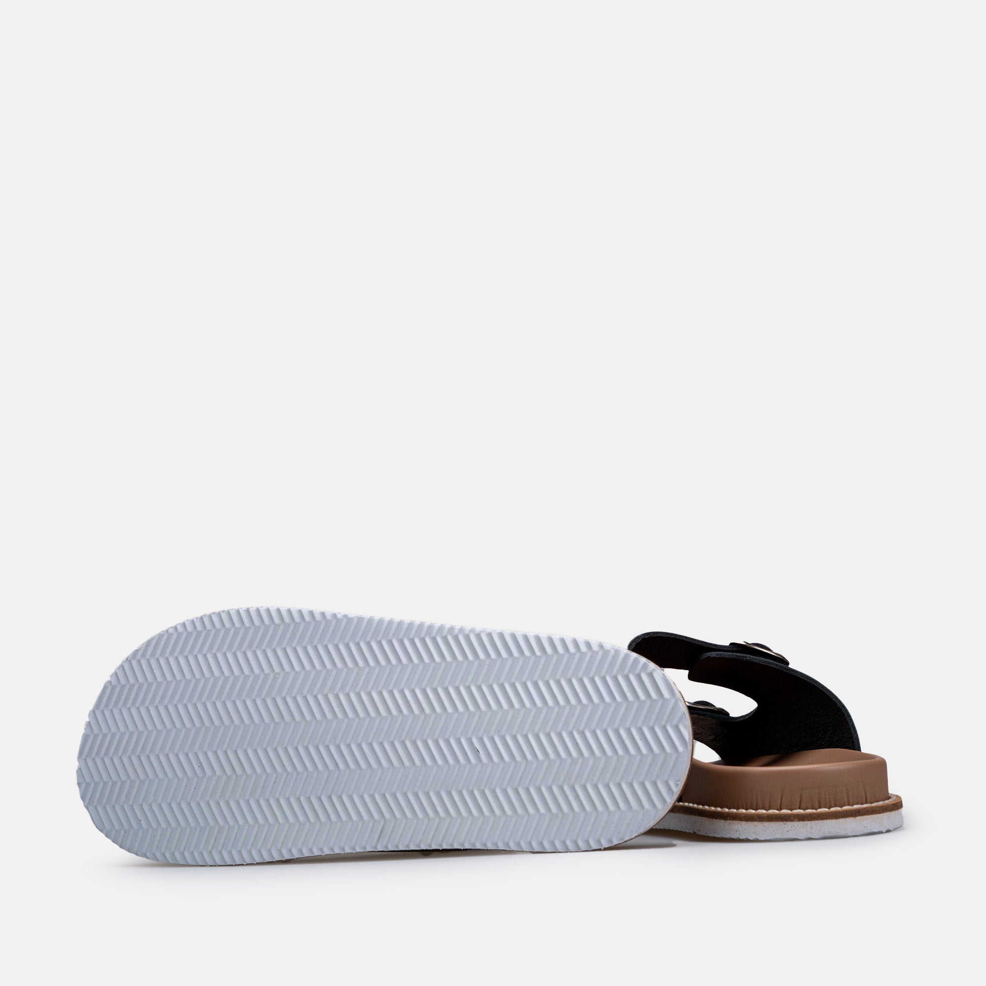 Volzak 360 Sandale en cuir Noir