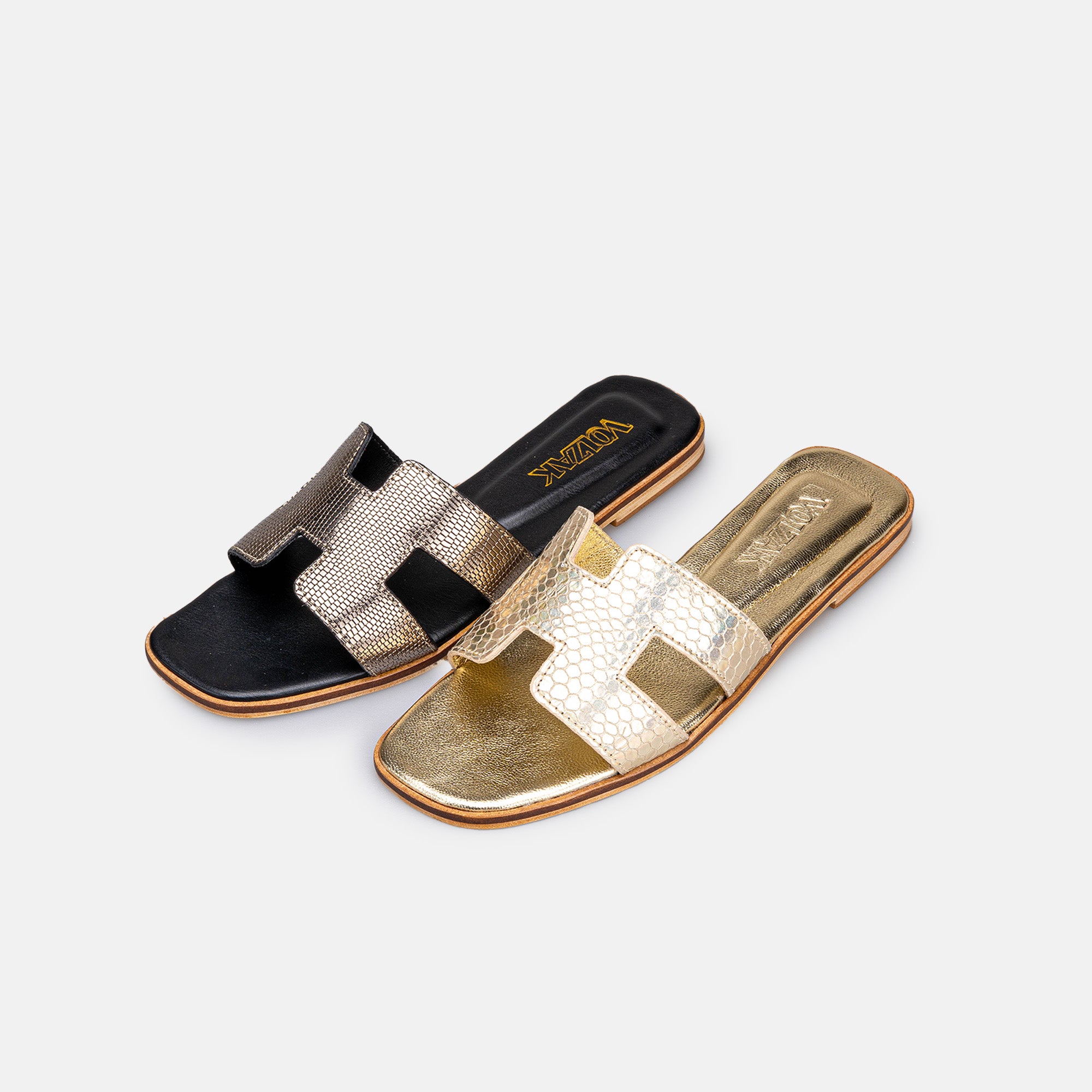 Volzak 900 Sandale en cuir Doré (Édition Limitée)