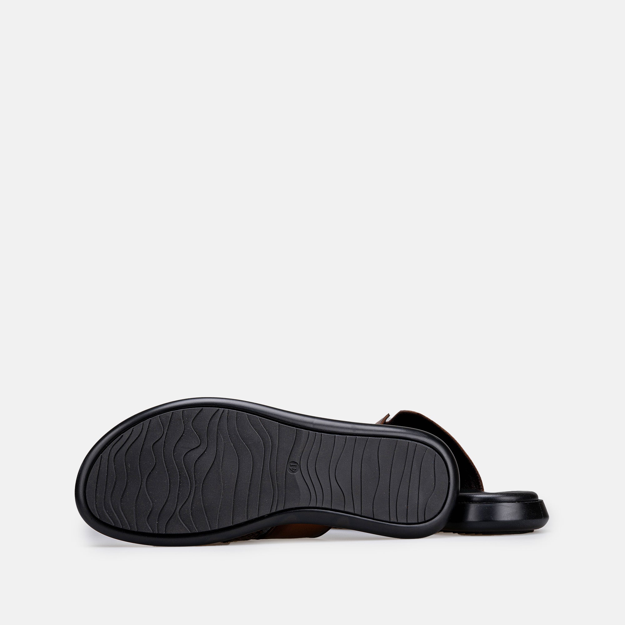 Volzak 5427 Sandale en cuir Marron vintage