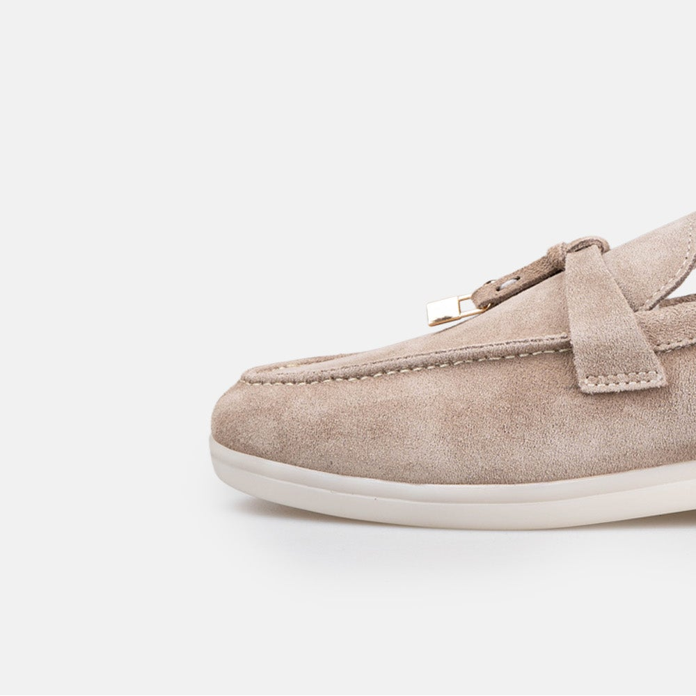 Volzak 32 mocassin en daim Taupe
