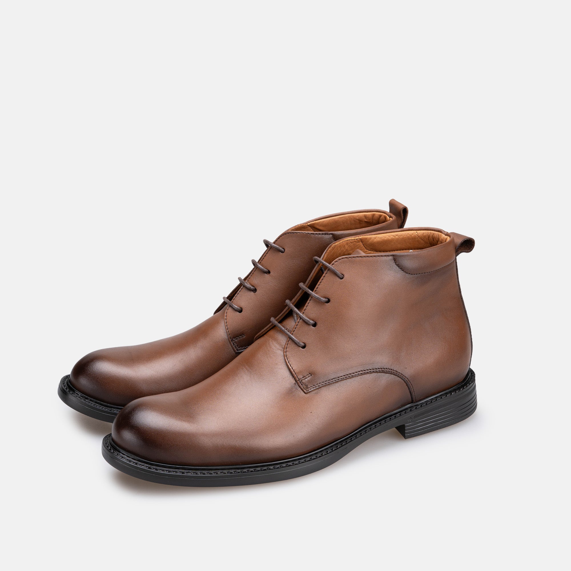 Volzak 5502 Bottine en cuir Marron Vintage