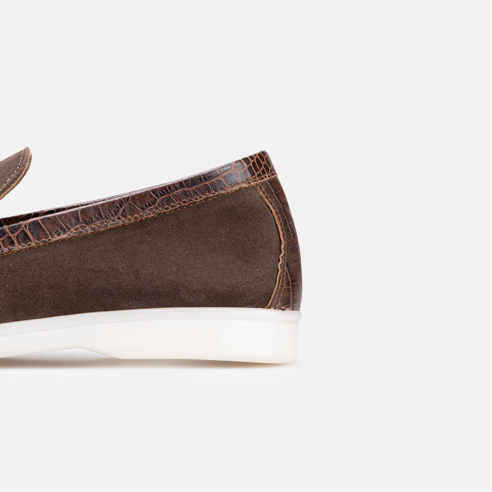 Volzak 32 s mocassin en daim Marron