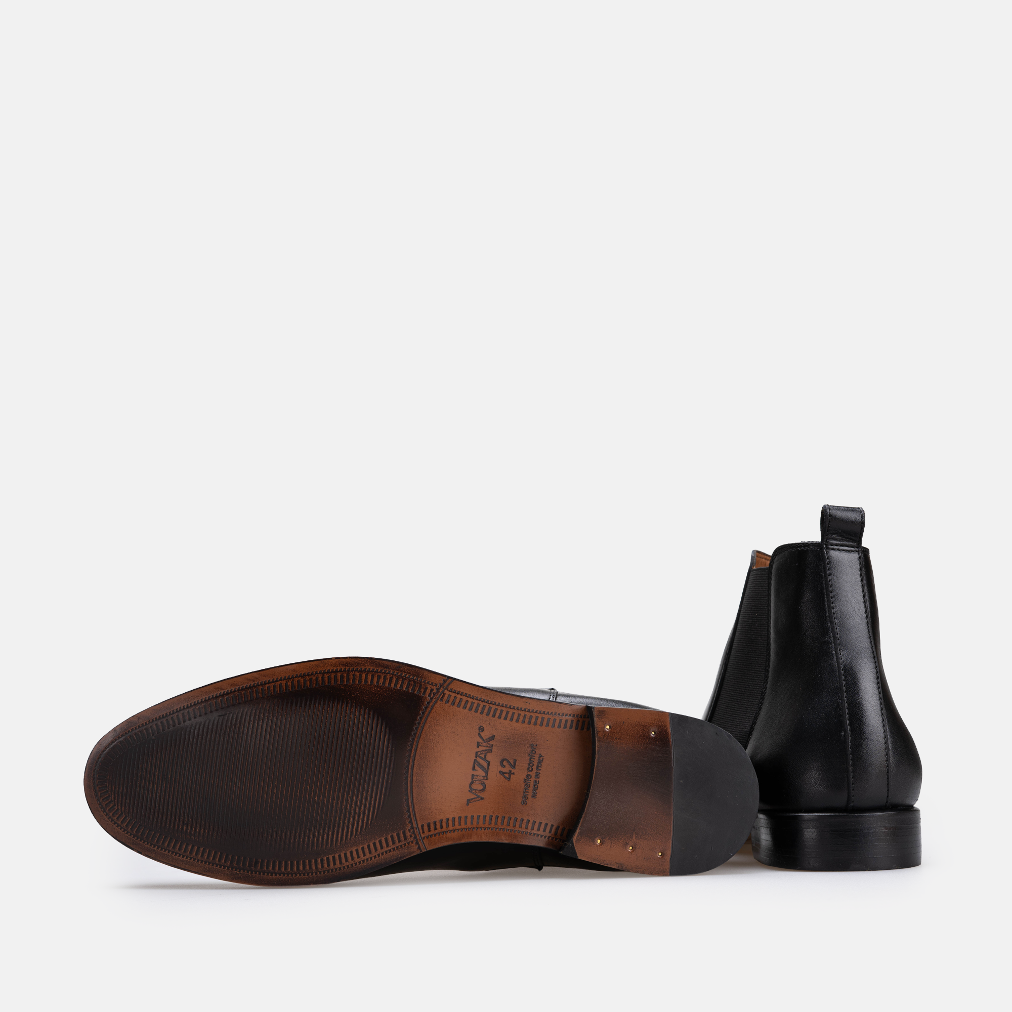 Volzak 5514 Bottine en cuir Noir