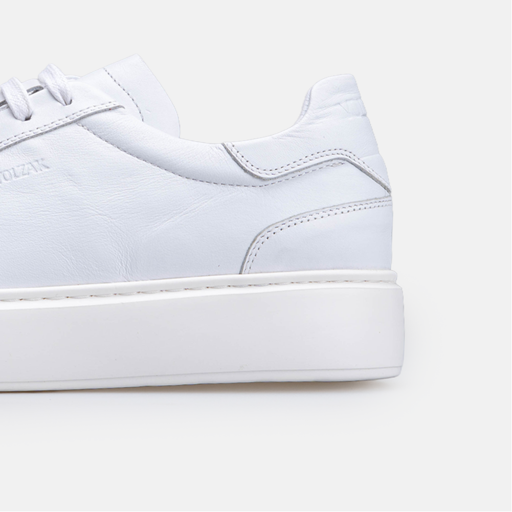 Volzak 7008 Basket en cuir Blanc