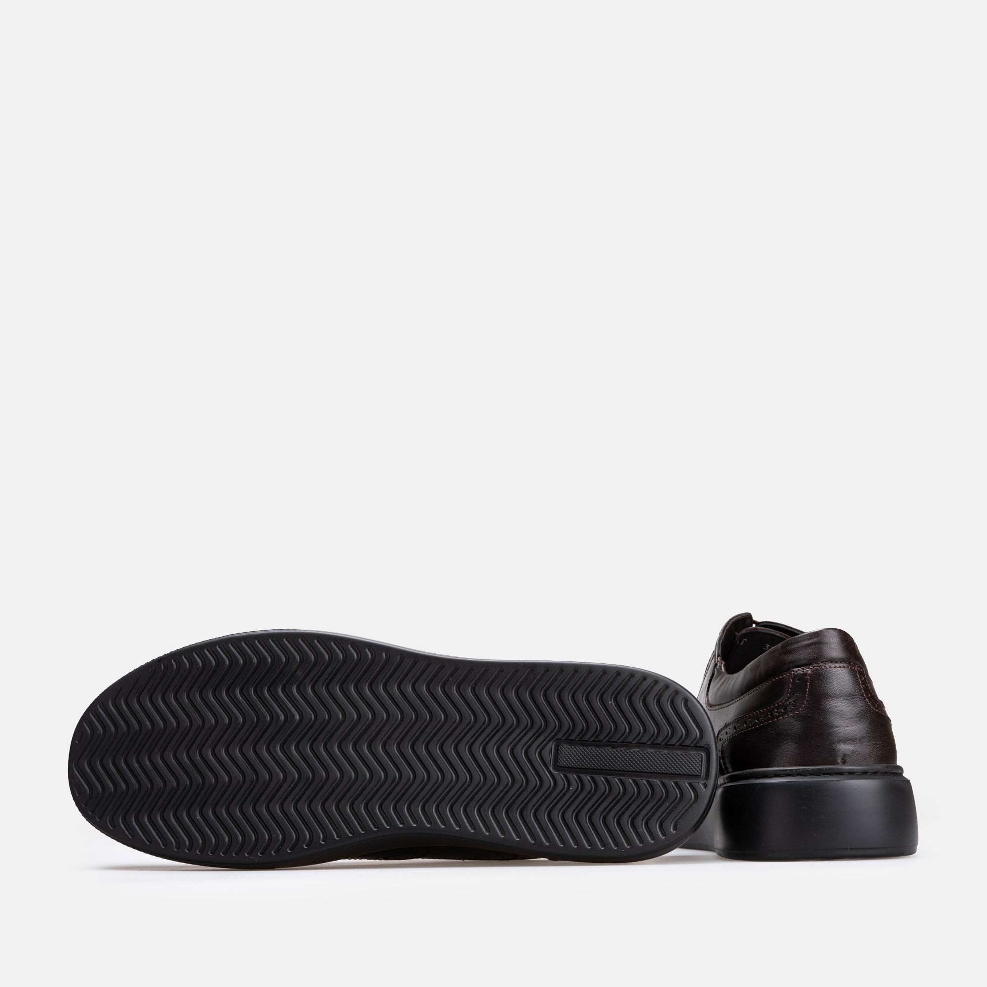 Volzak 326 Basket en cuir Marron Foncé