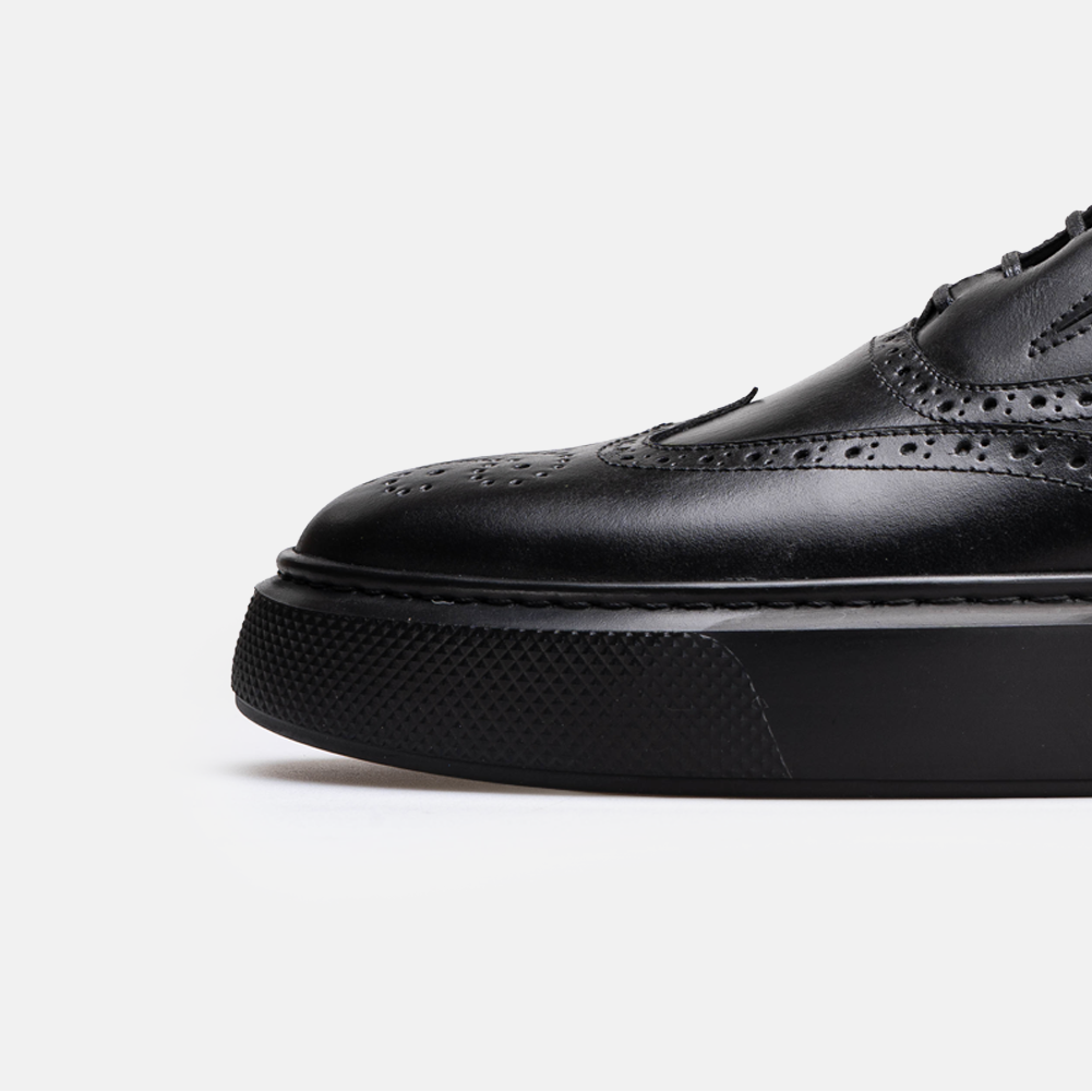 Volzak 326 Basket en cuir Noir