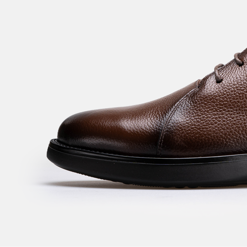 Volzak 5521 Bottine en cuir Marron Grainé