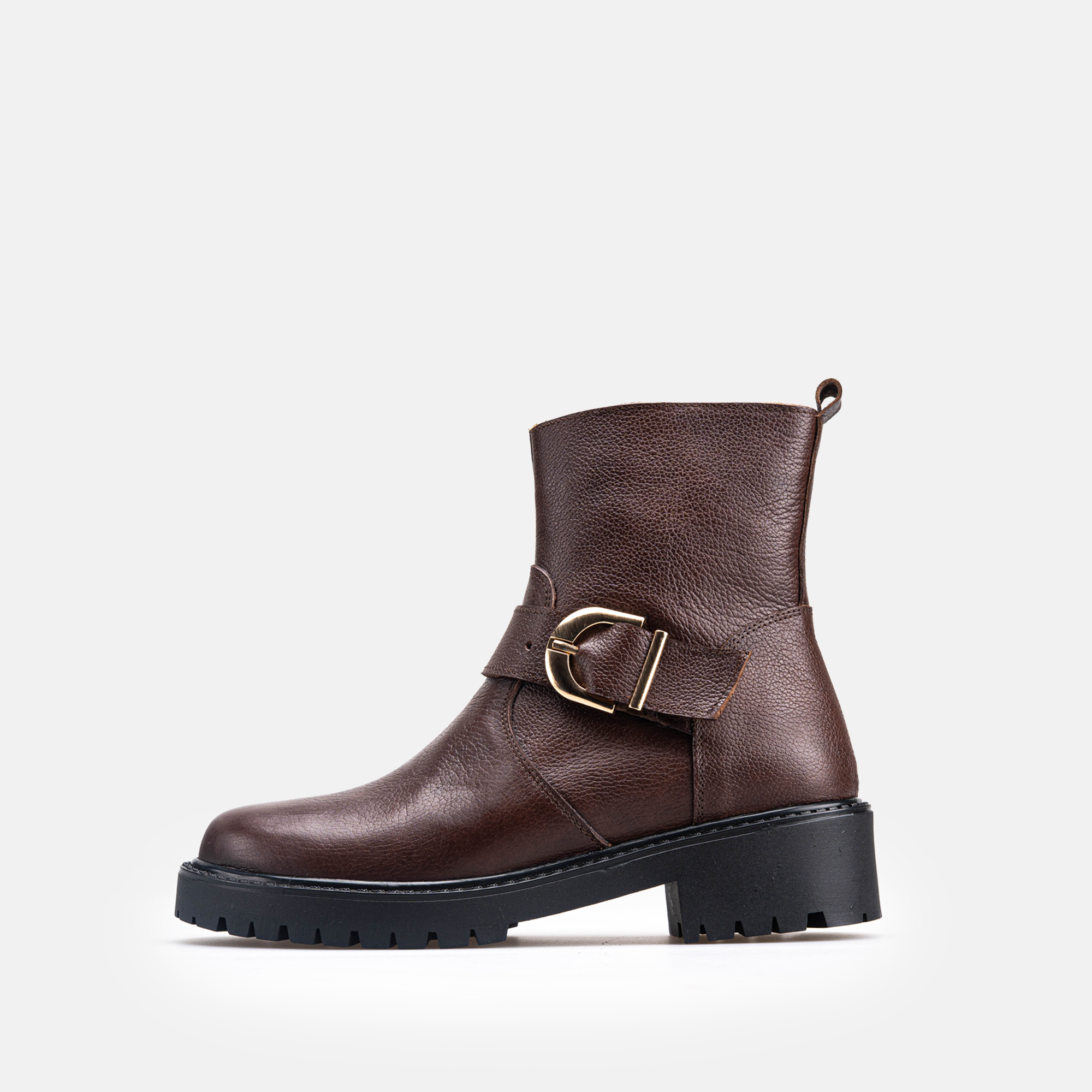 Volzak 1011 Bottine en cuir Marron Grainé