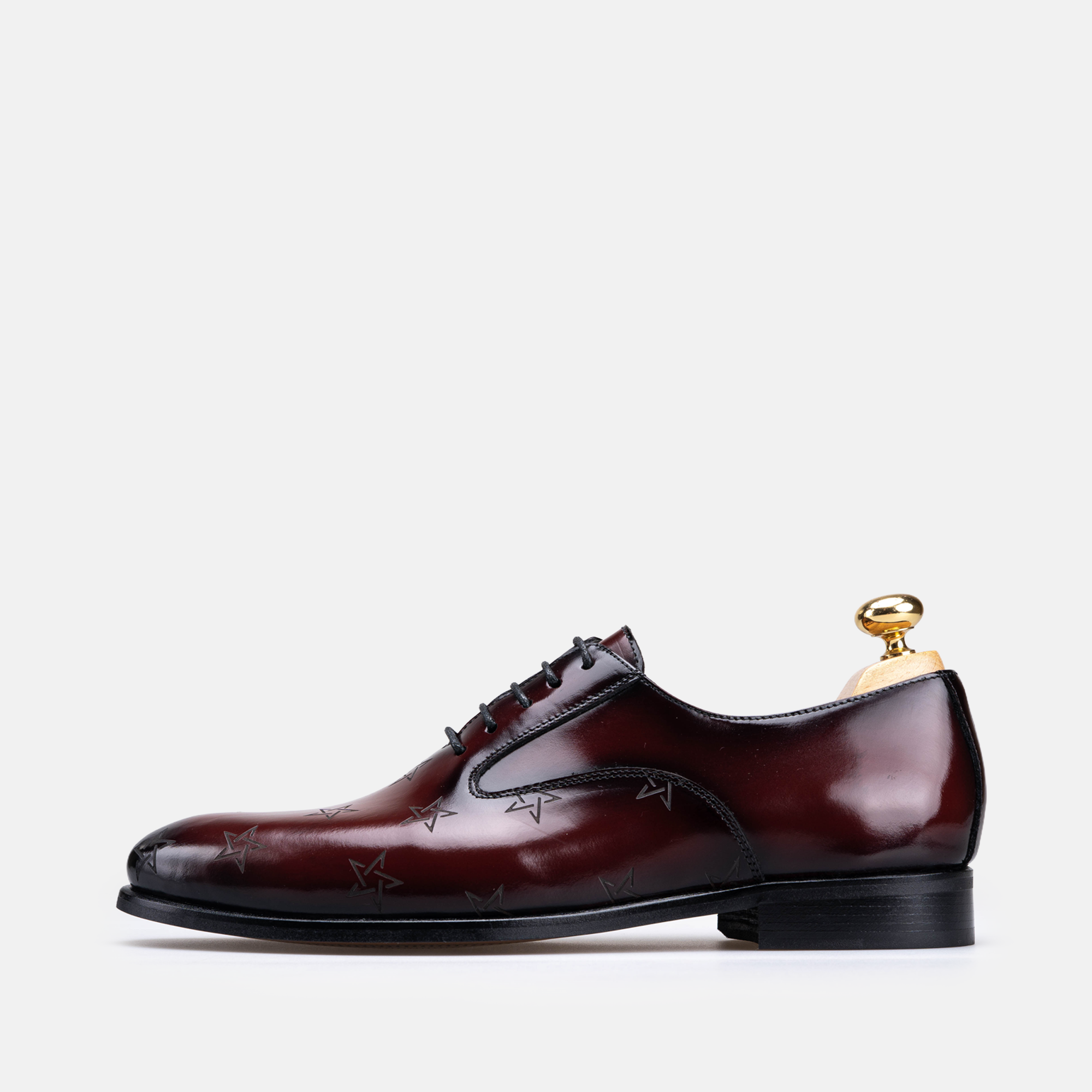 Édition limitée Volzak Morocco chaussure en cuir Bordeaux Démasquable