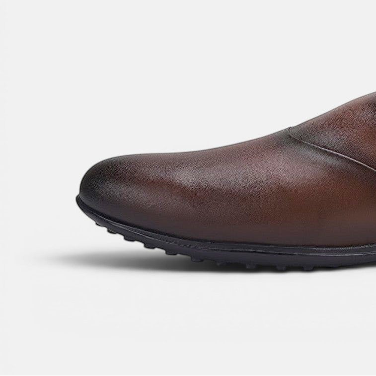 Volzak 5402 Mule en cuir Marron Vintage