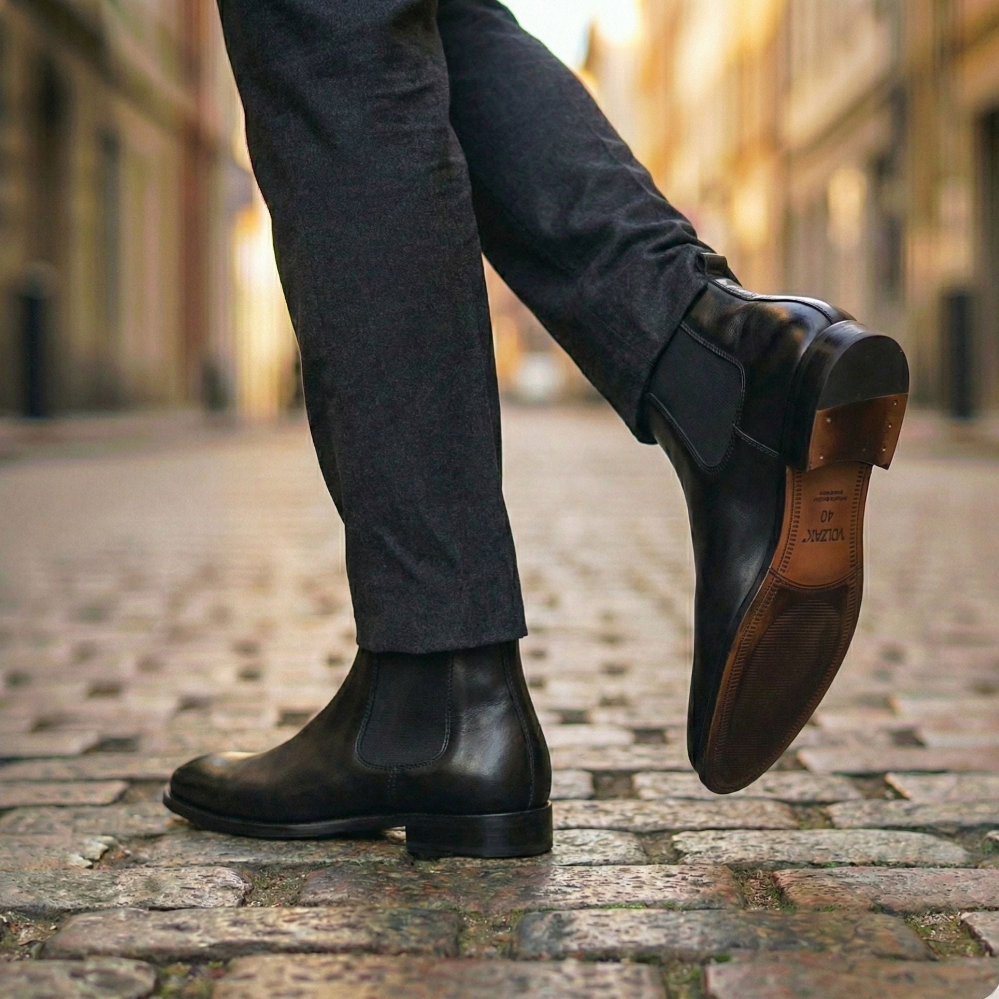 Volzak 5514 Bottine en cuir Noir