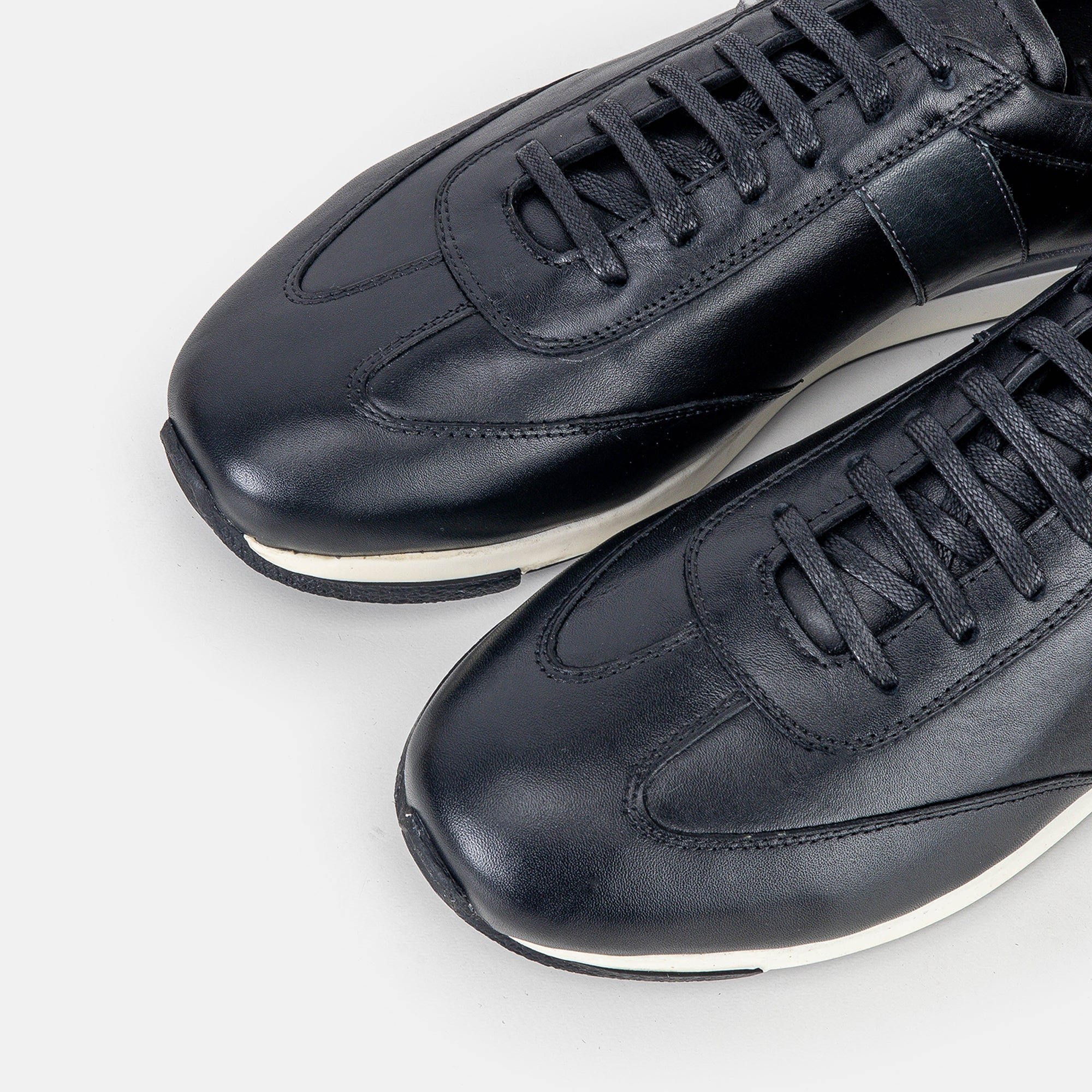 Volzak 6048 Basket en cuir Noir Gris