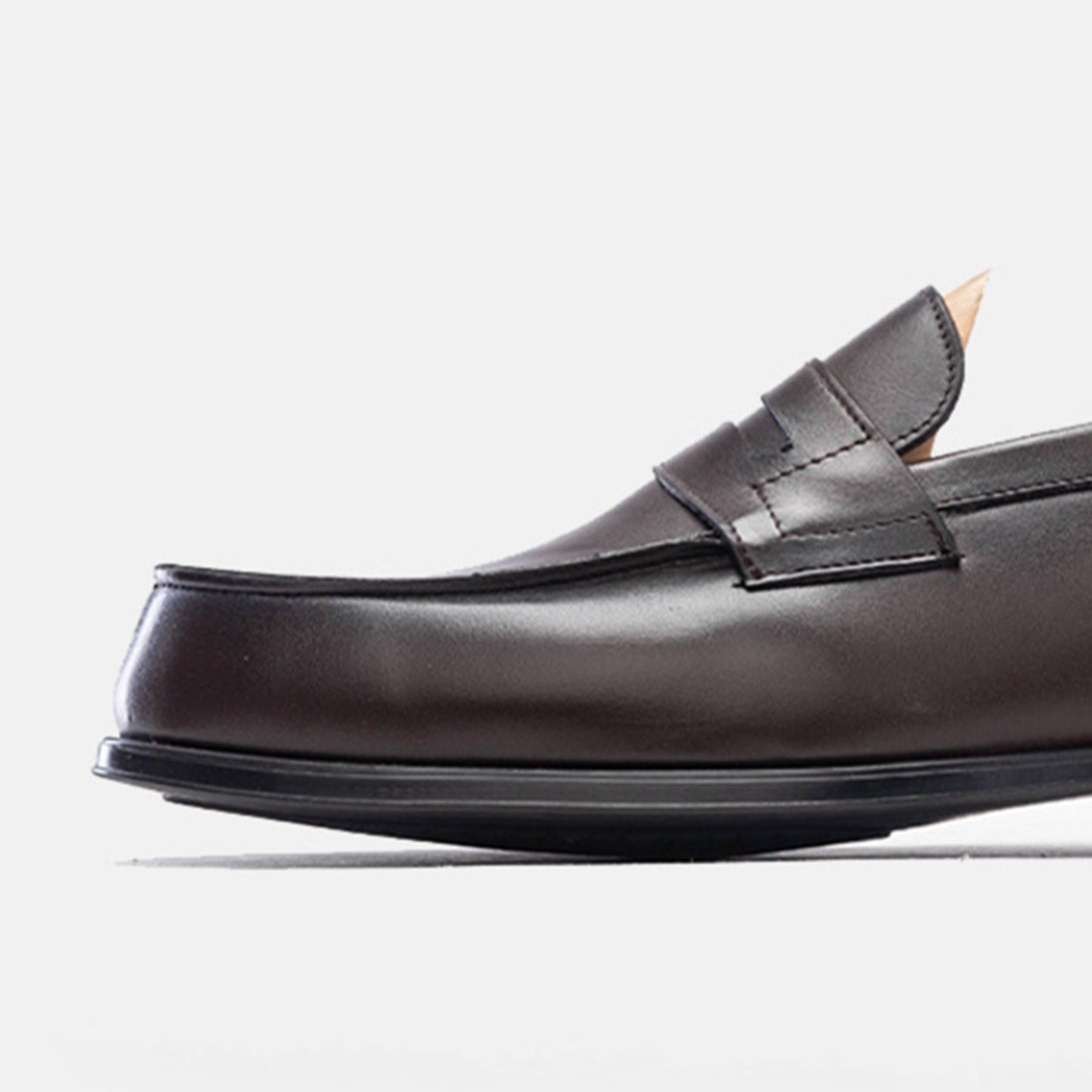Volzak 5157 Mocassin penny en cuir Marron
