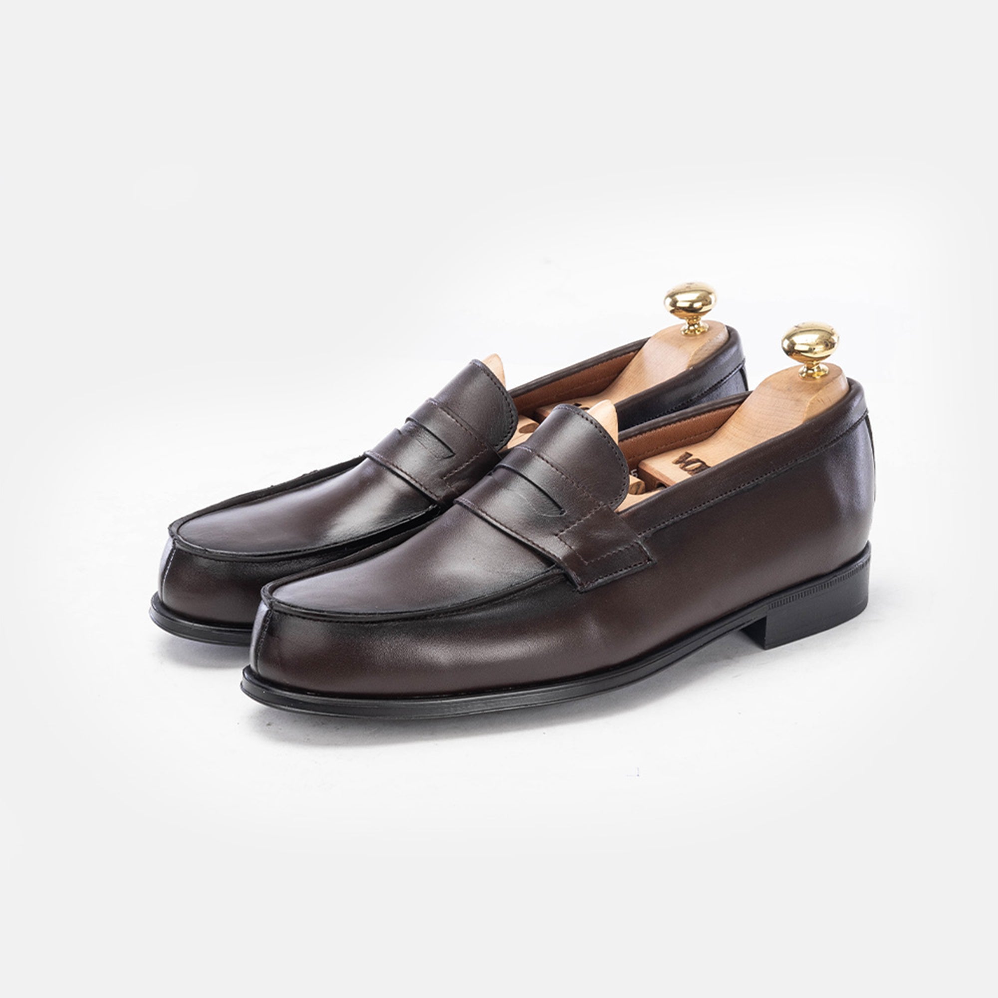 Volzak 5157 Mocassin penny en cuir Marron