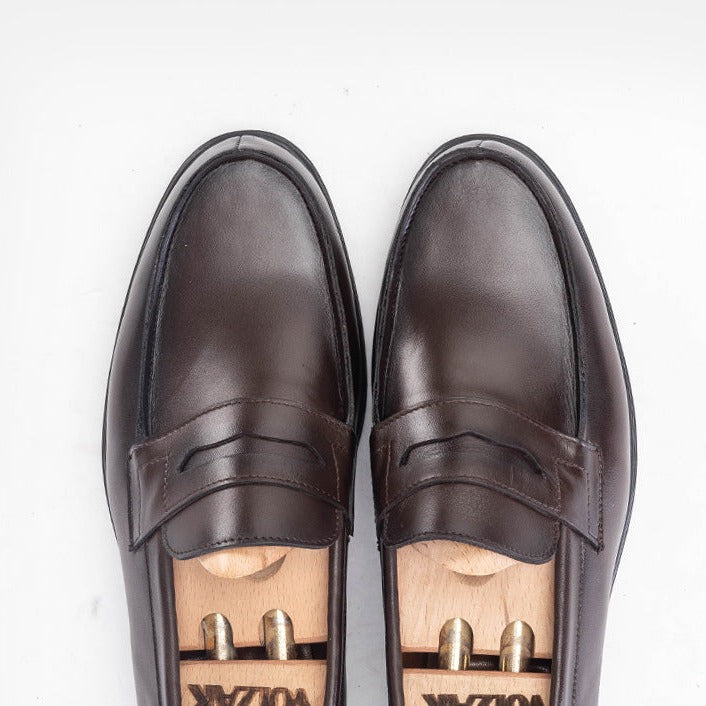 Volzak 5157 Mocassin penny en cuir Marron