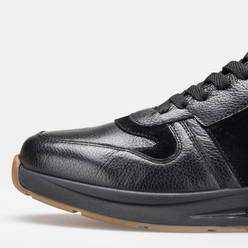 Volzak 3038 Basket en cuir Noir