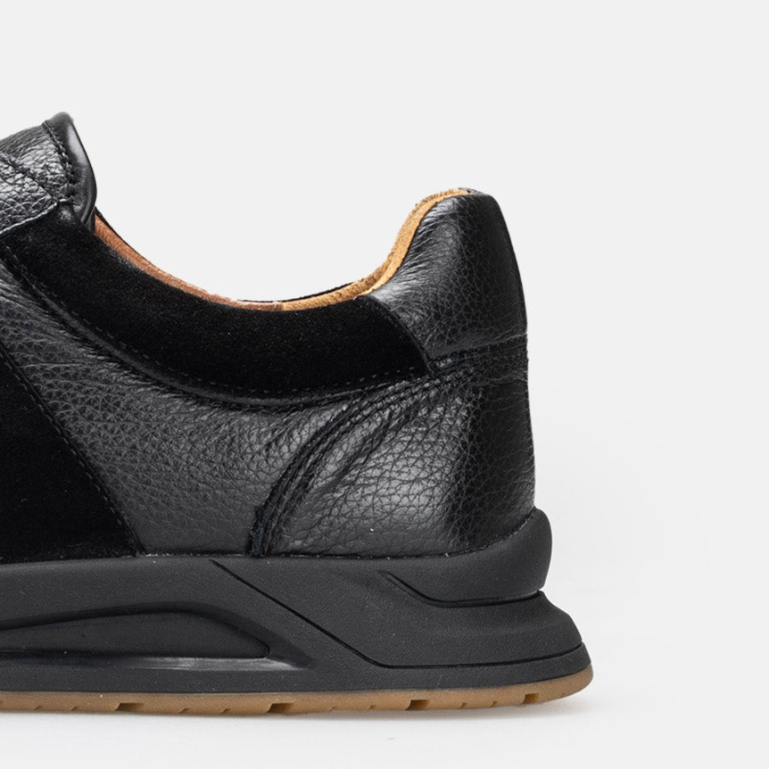 Volzak 3038 Basket en cuir Noir