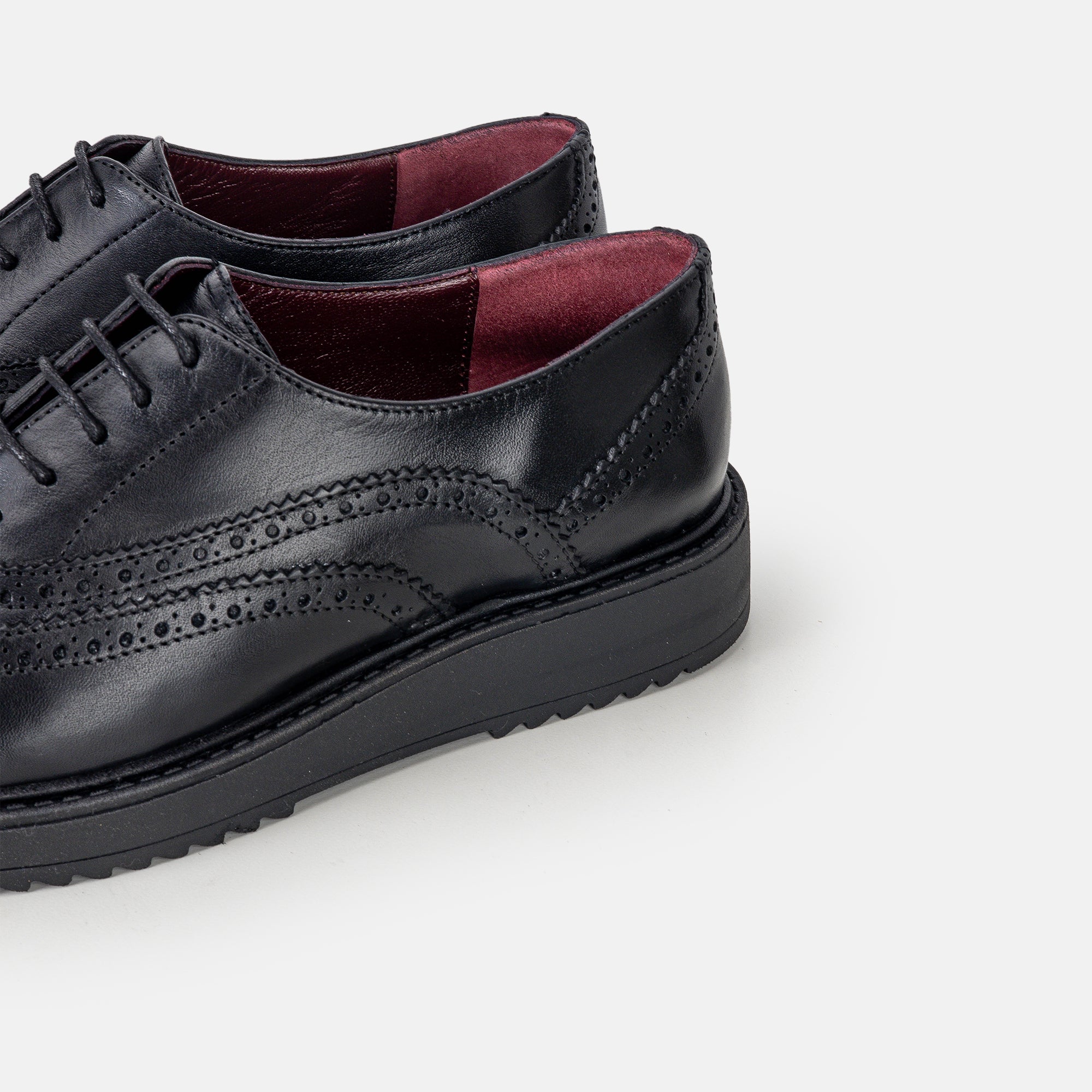 Volzak 0720 Black Leather Shoe