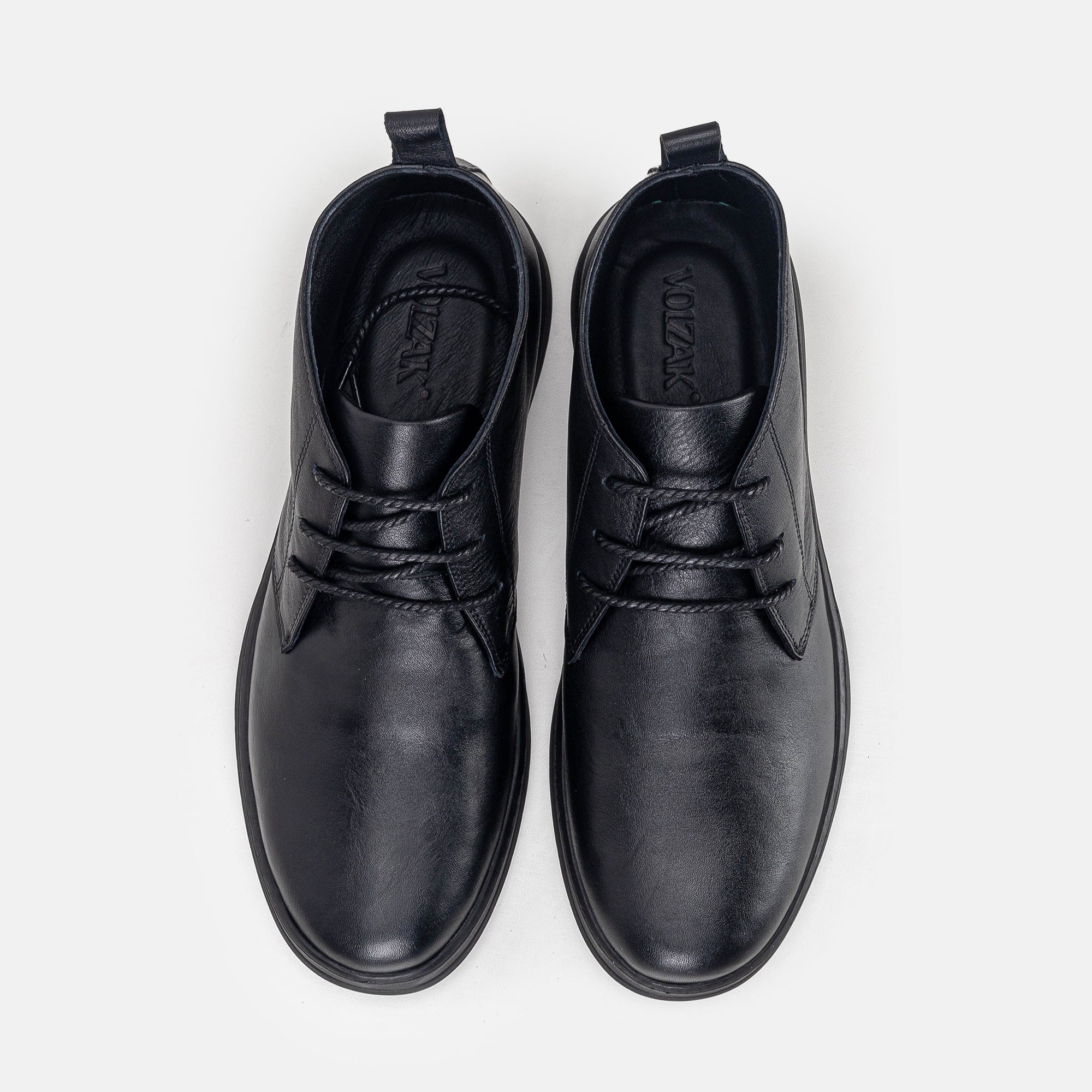 Volzak 805 Black Leather Ankle Boot
