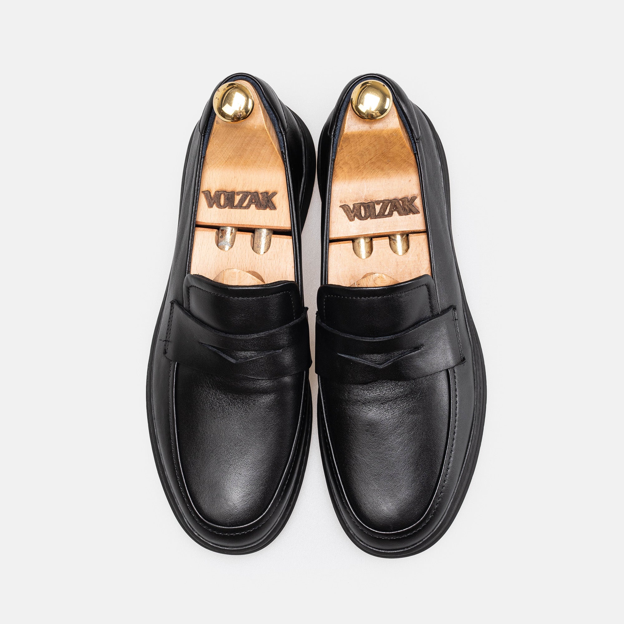 Volzak 3075 leather shoe Black