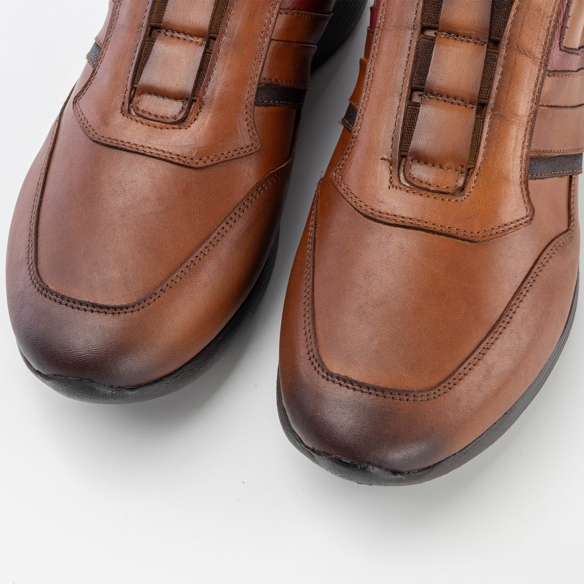 Volzak 586 Espadrille en cuir camel