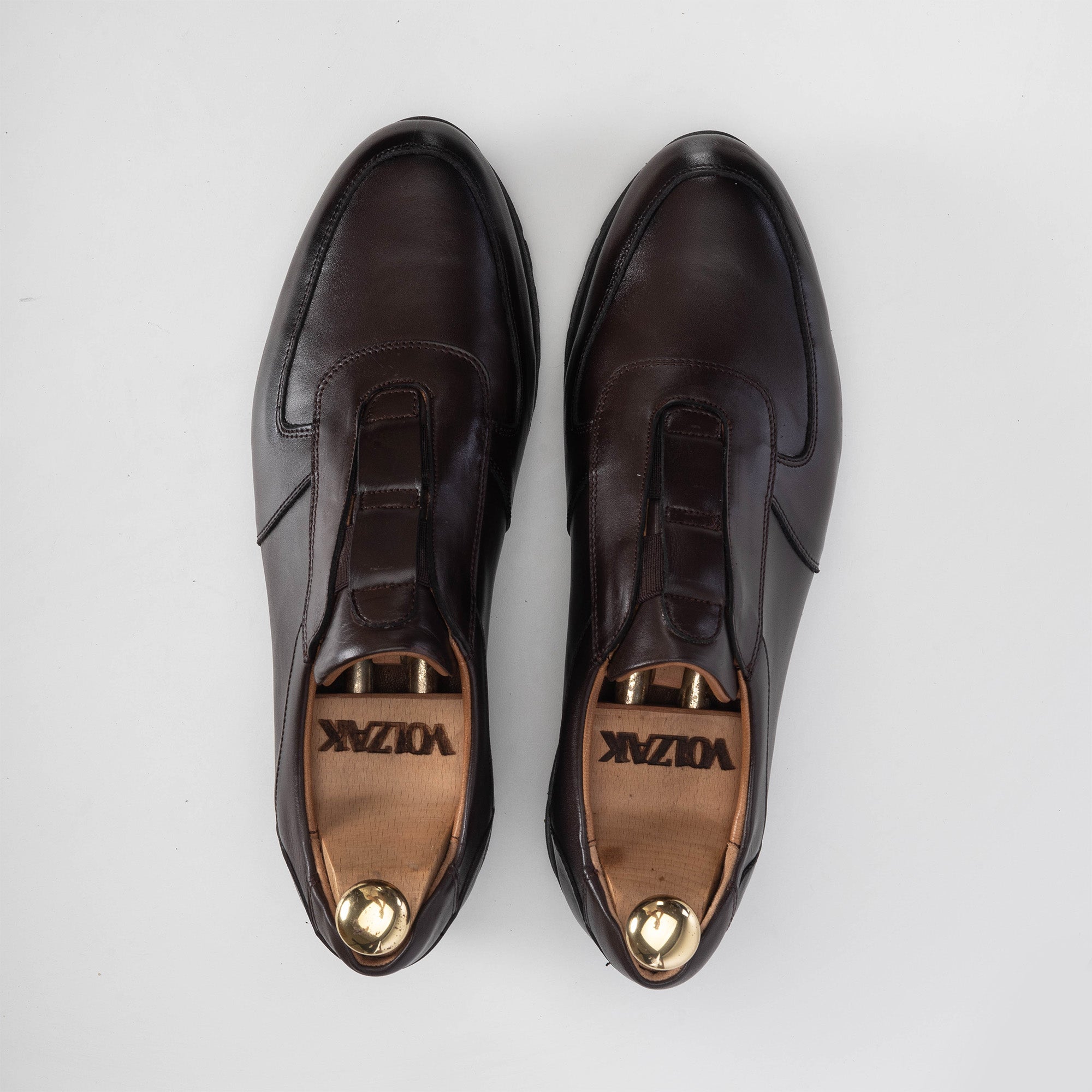 Volzak 5227 Basket en cuir marron