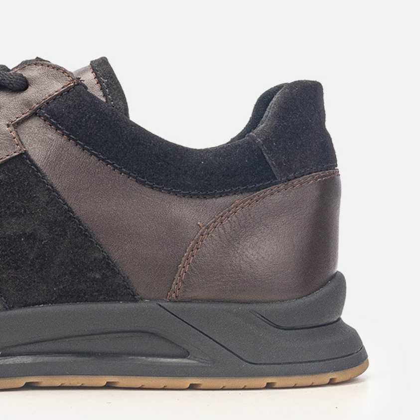 Volzak 3038 Basket en cuir Marron Noir