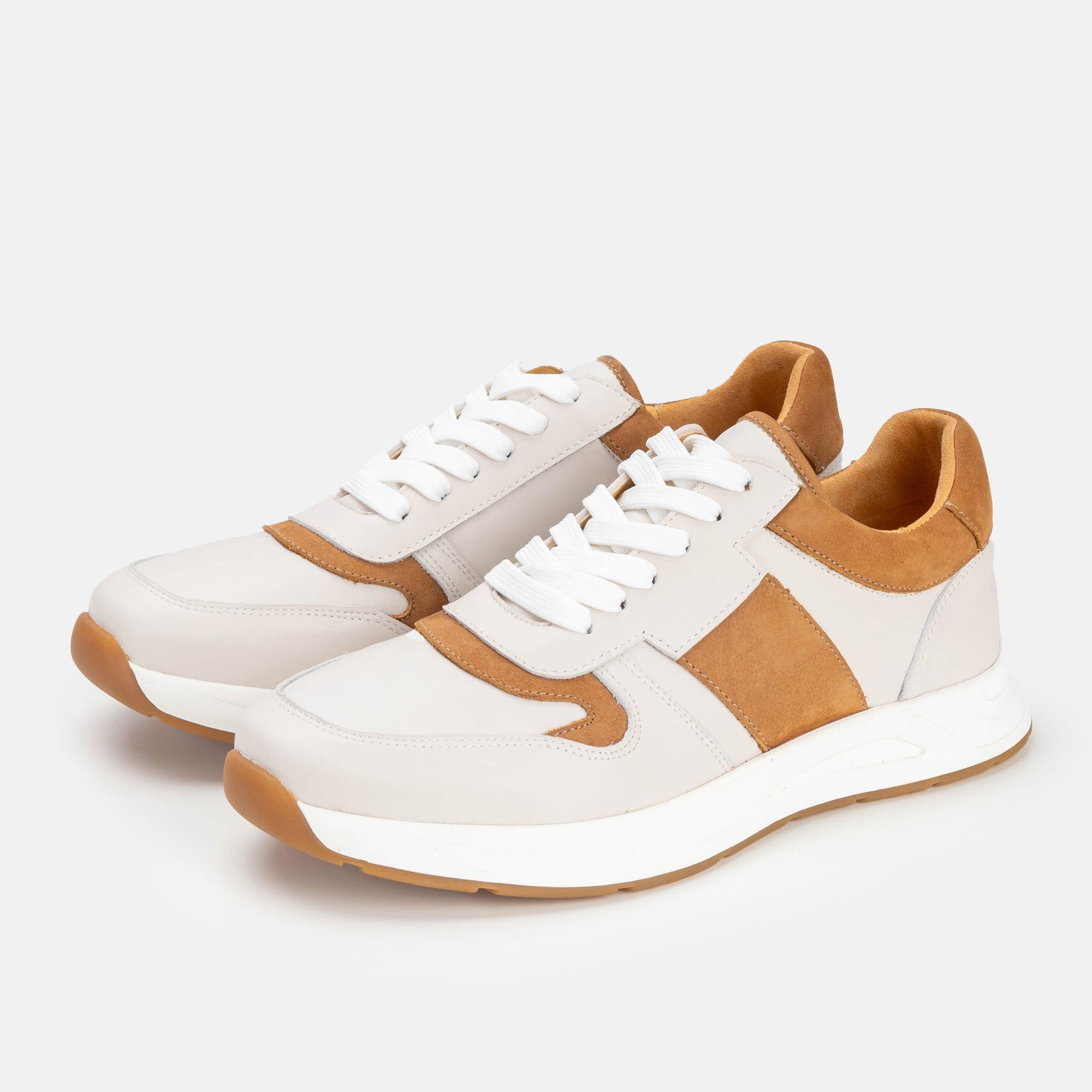Volzak 3038 Basket en cuir Beige Camel
