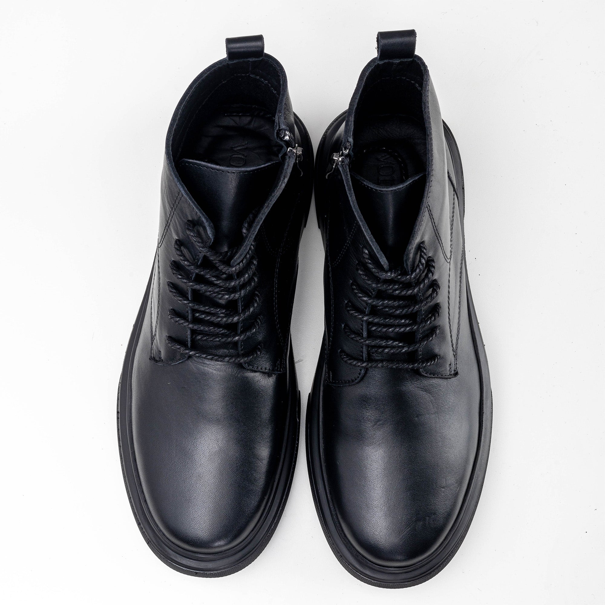 Volzak 4003 Black Leather Ankle Boot