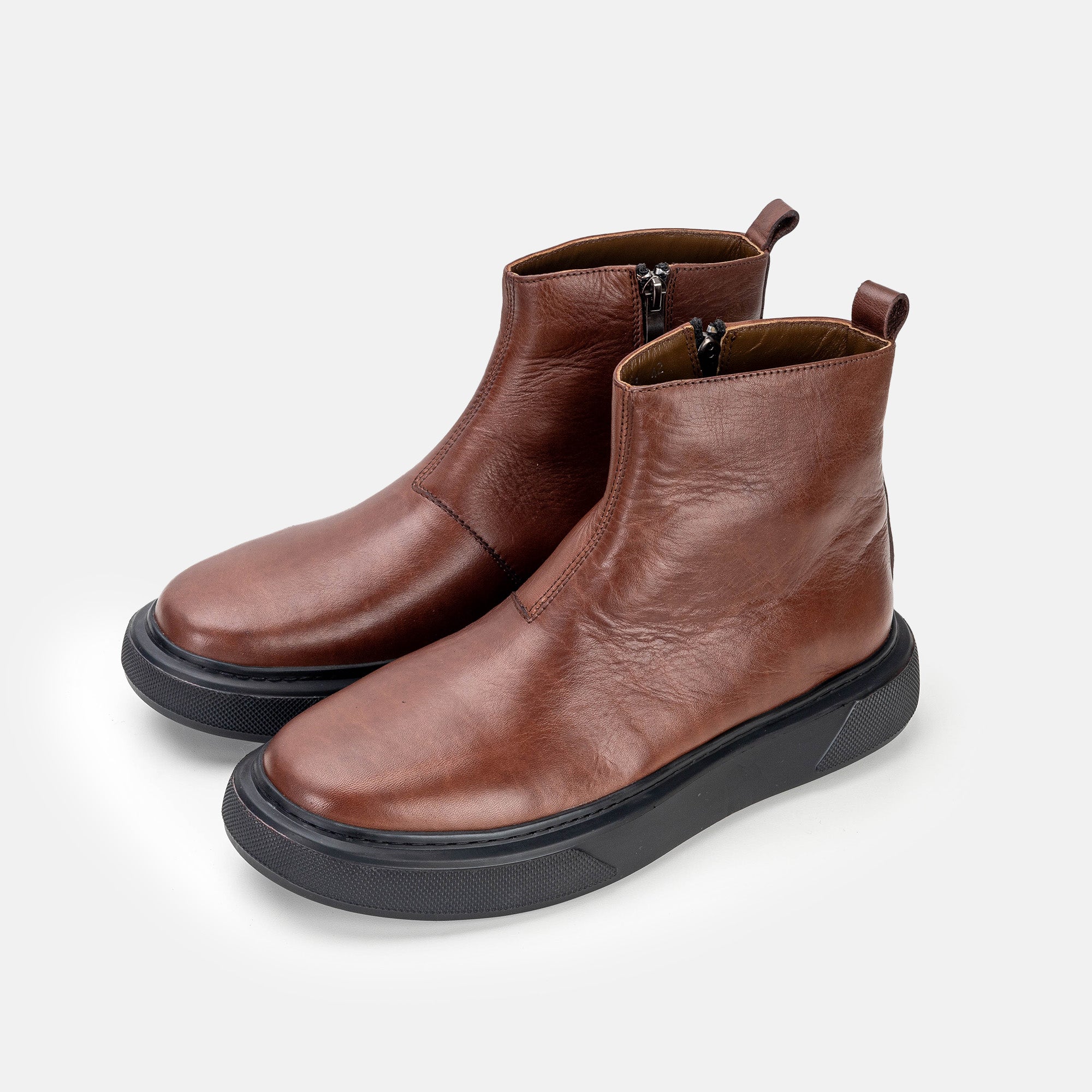 Volzak 303 Brown Leather Ankle Boot
