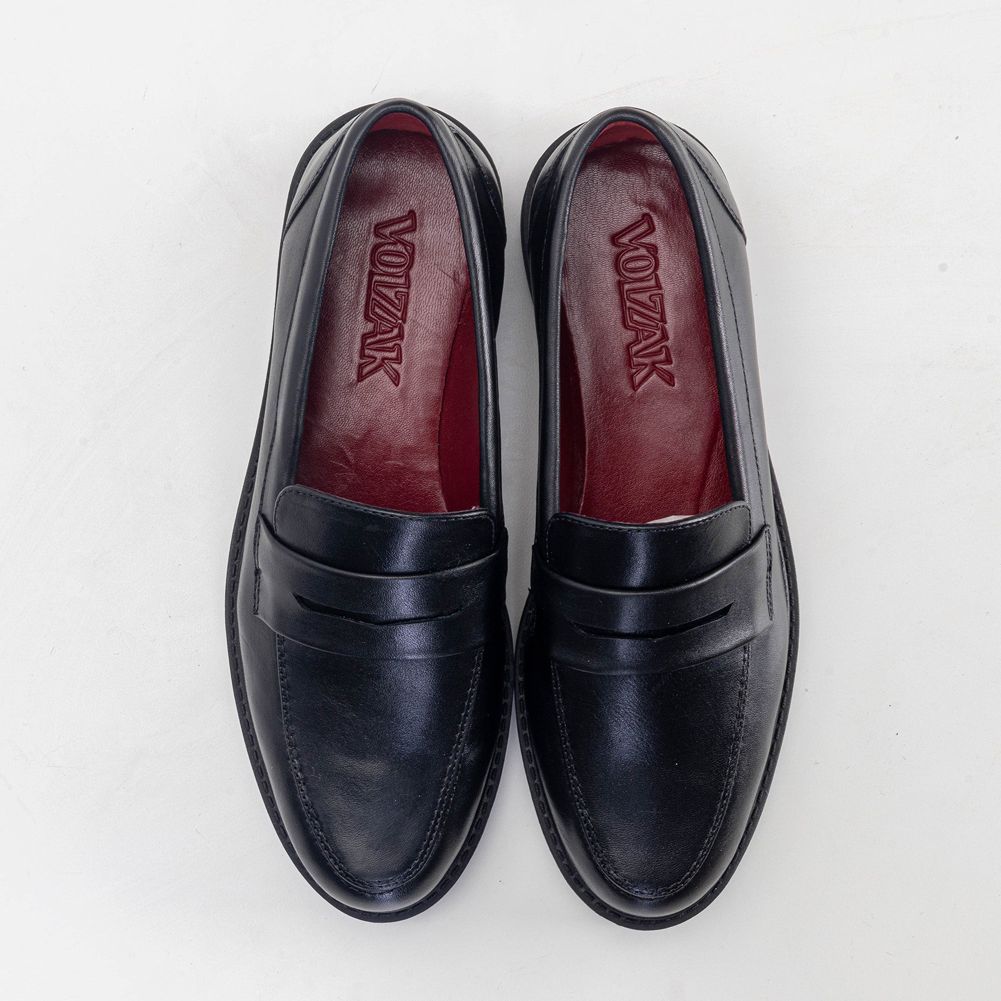 Volzak 0727 Black Leather Shoe