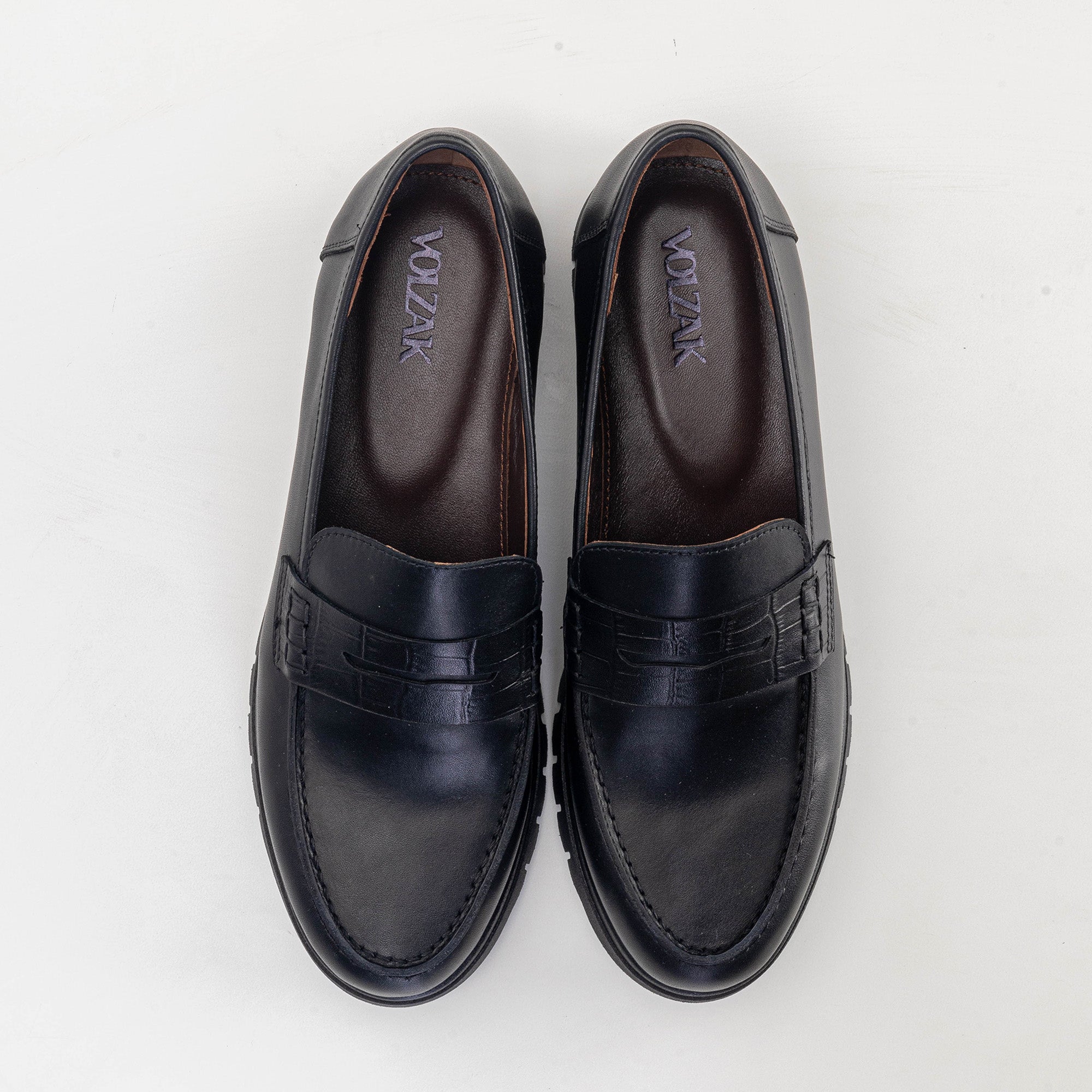 Volzak 120 Black Leather Shoe