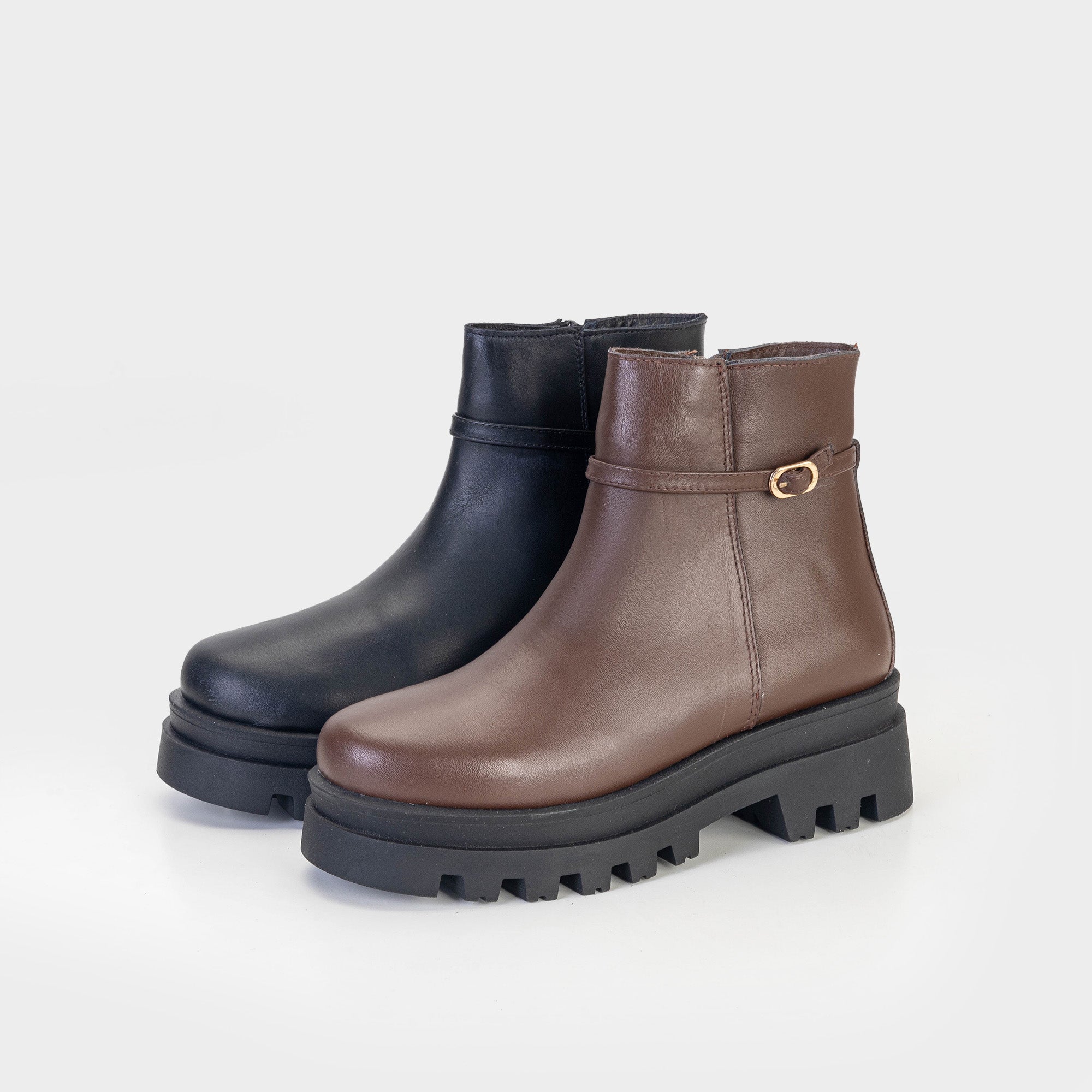 Volzak 3011 Bottine en cuir Marron