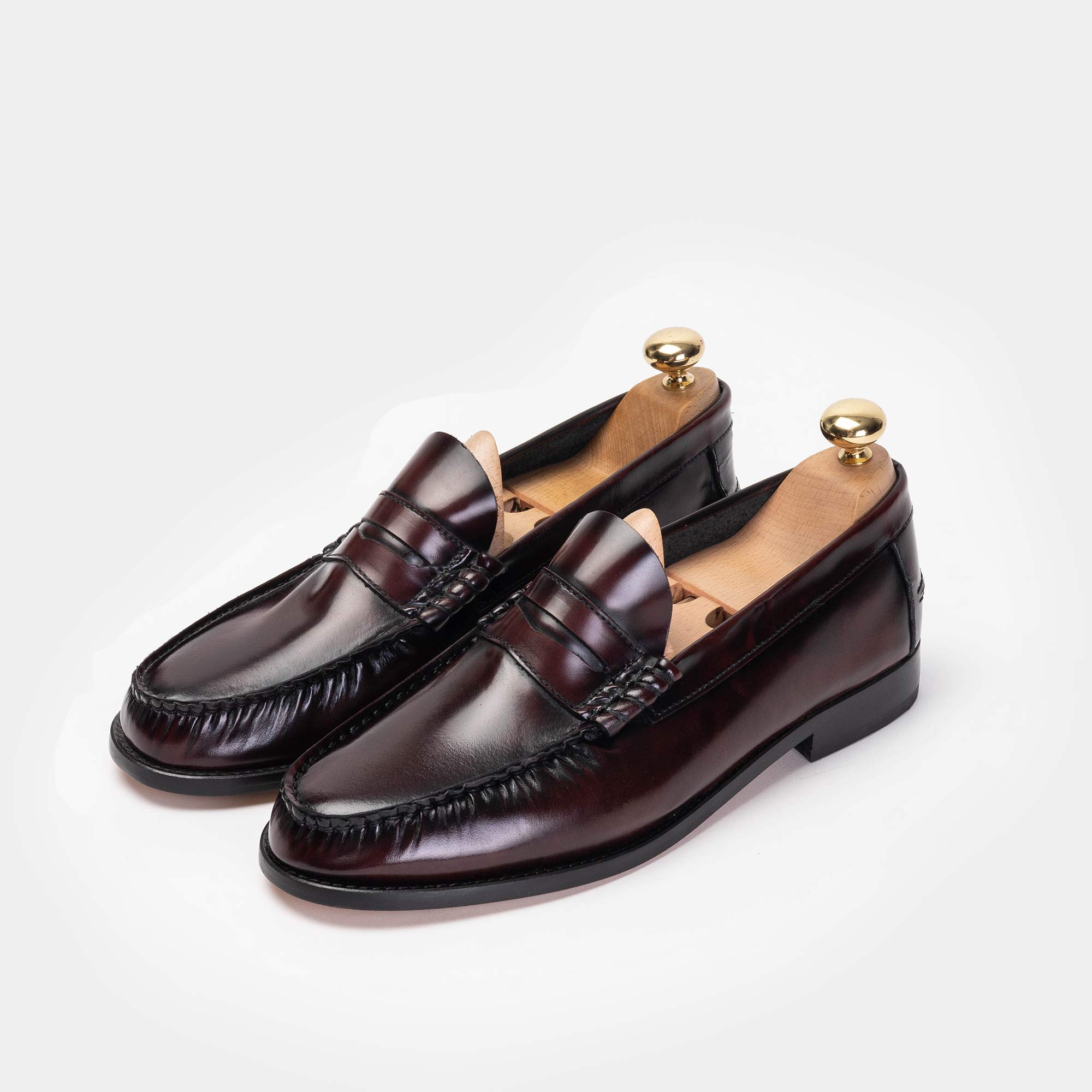 Volzak 315 Bordeaux Detachable Leather Penny Loafer