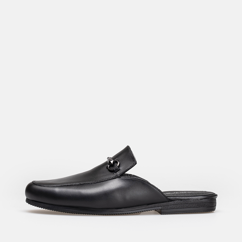 Volzak 5403 Mule en cuir Noir