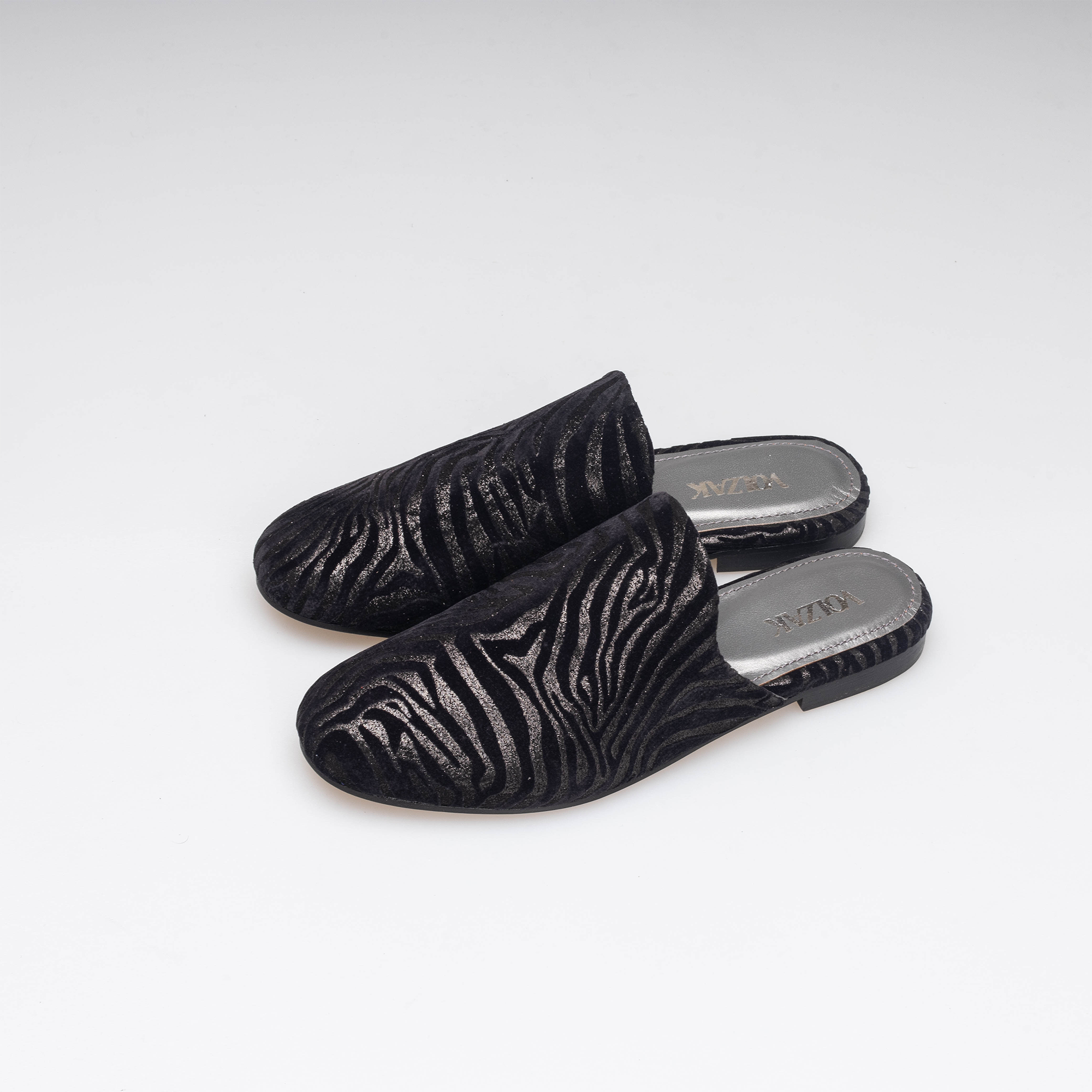 Volzak 3111 Mule en cuir Noir