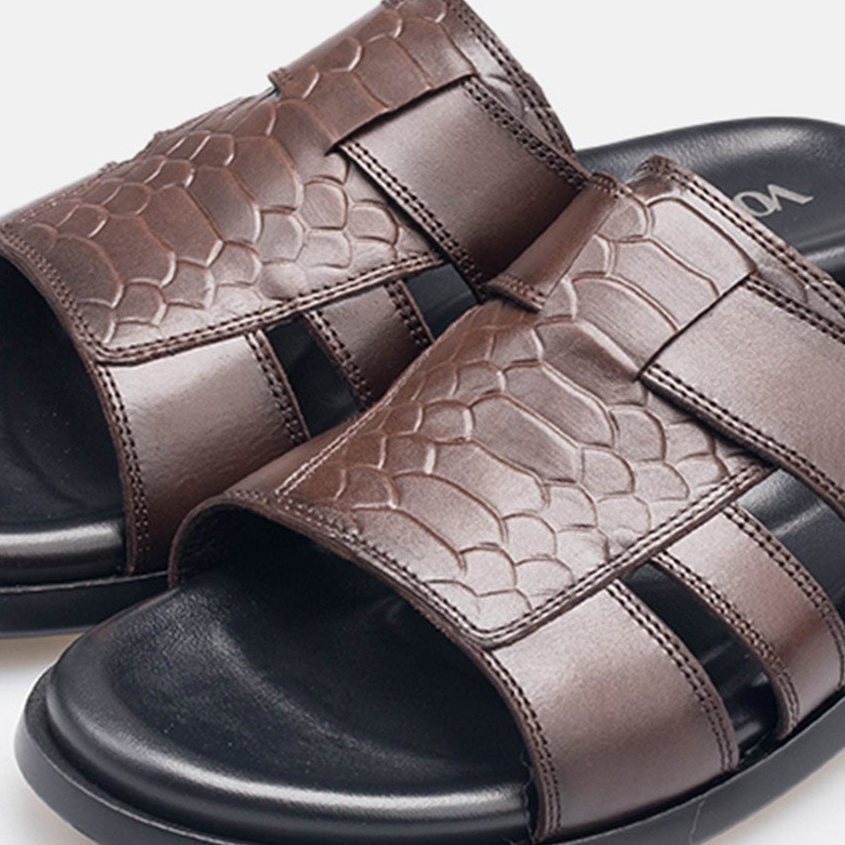 Volzak 5406 Sandale en cuir Marron
