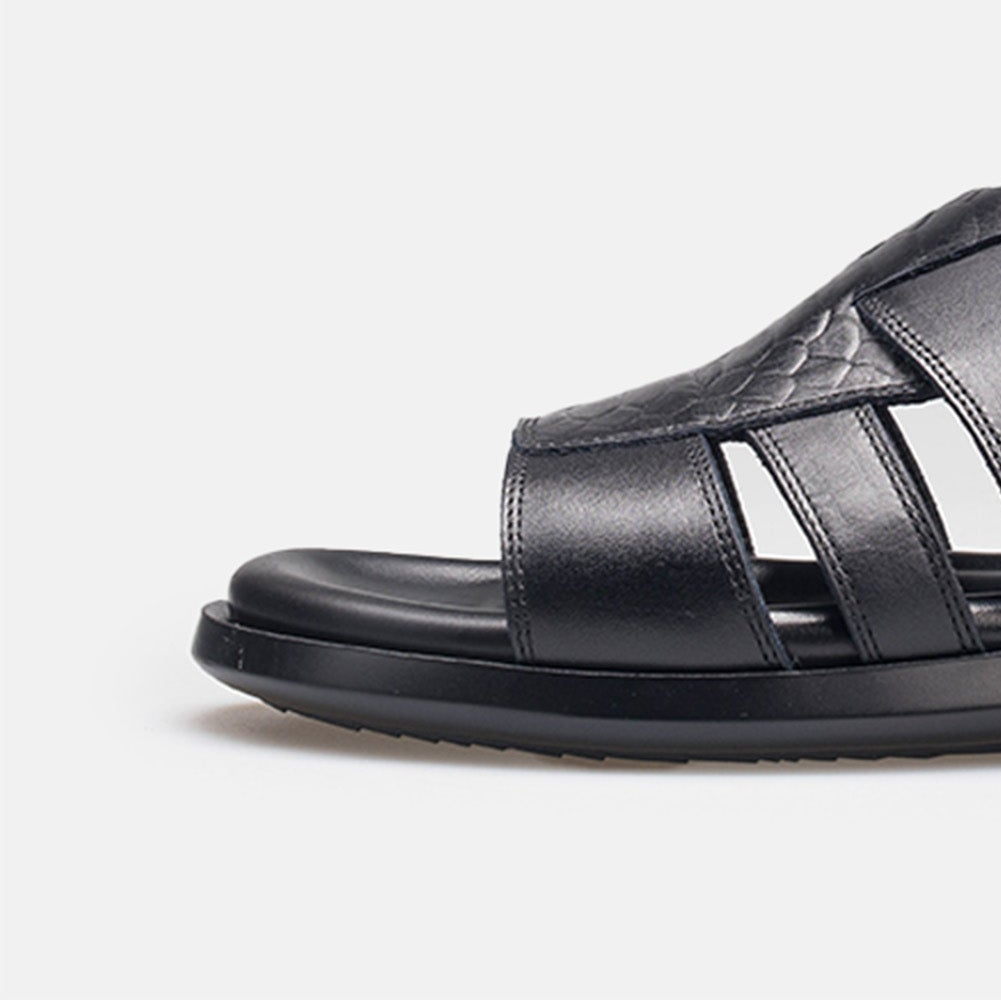 Volzak 5406 Sandale en cuir Noir