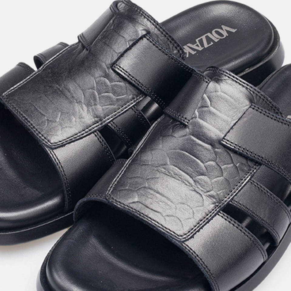 Volzak 5406 Sandale en cuir Noir