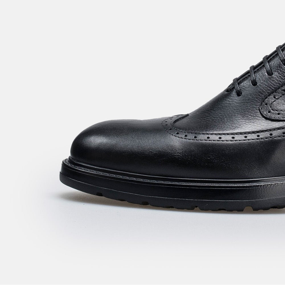 Volzak 314 Black Leather Shoe