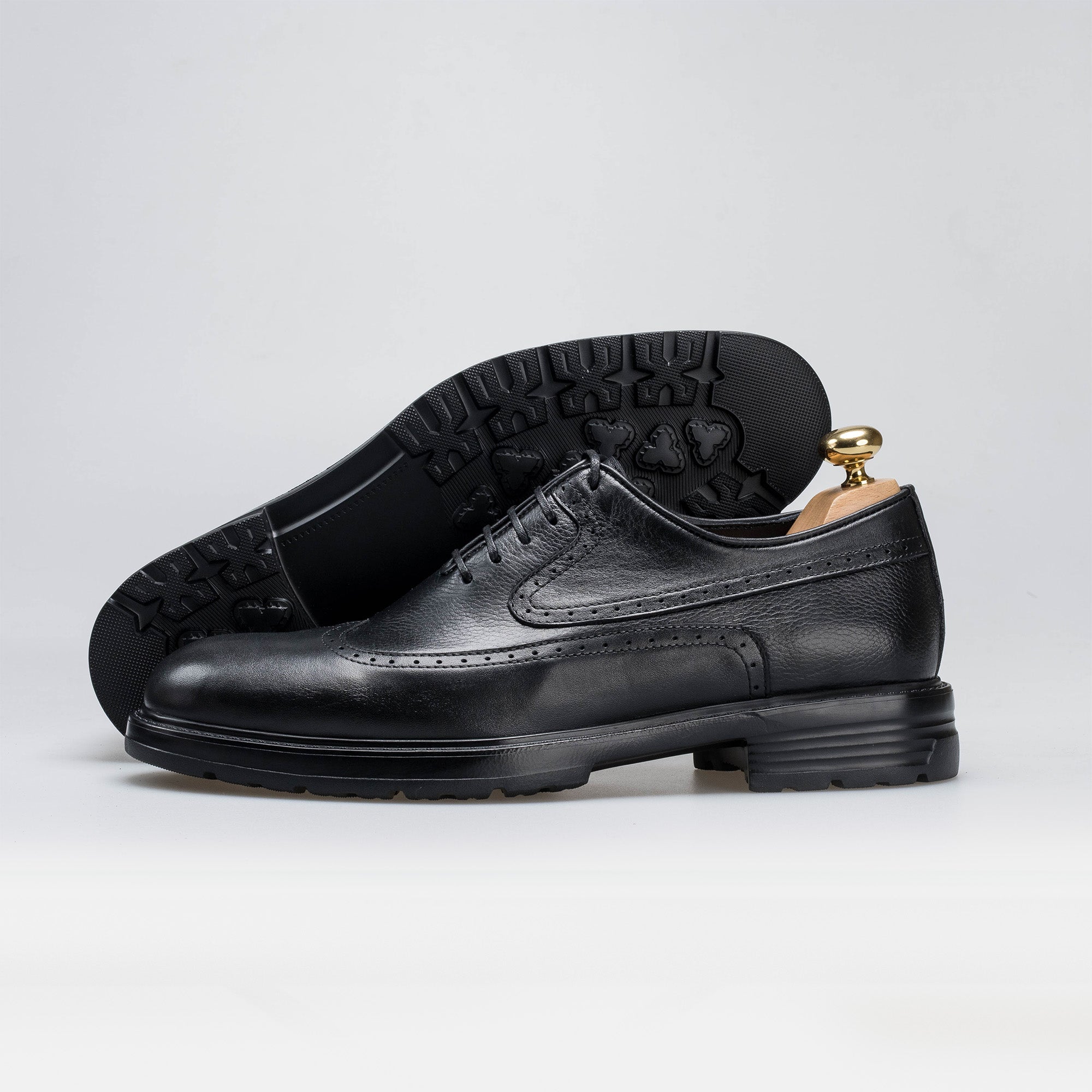 Volzak 314 Black Leather Shoe